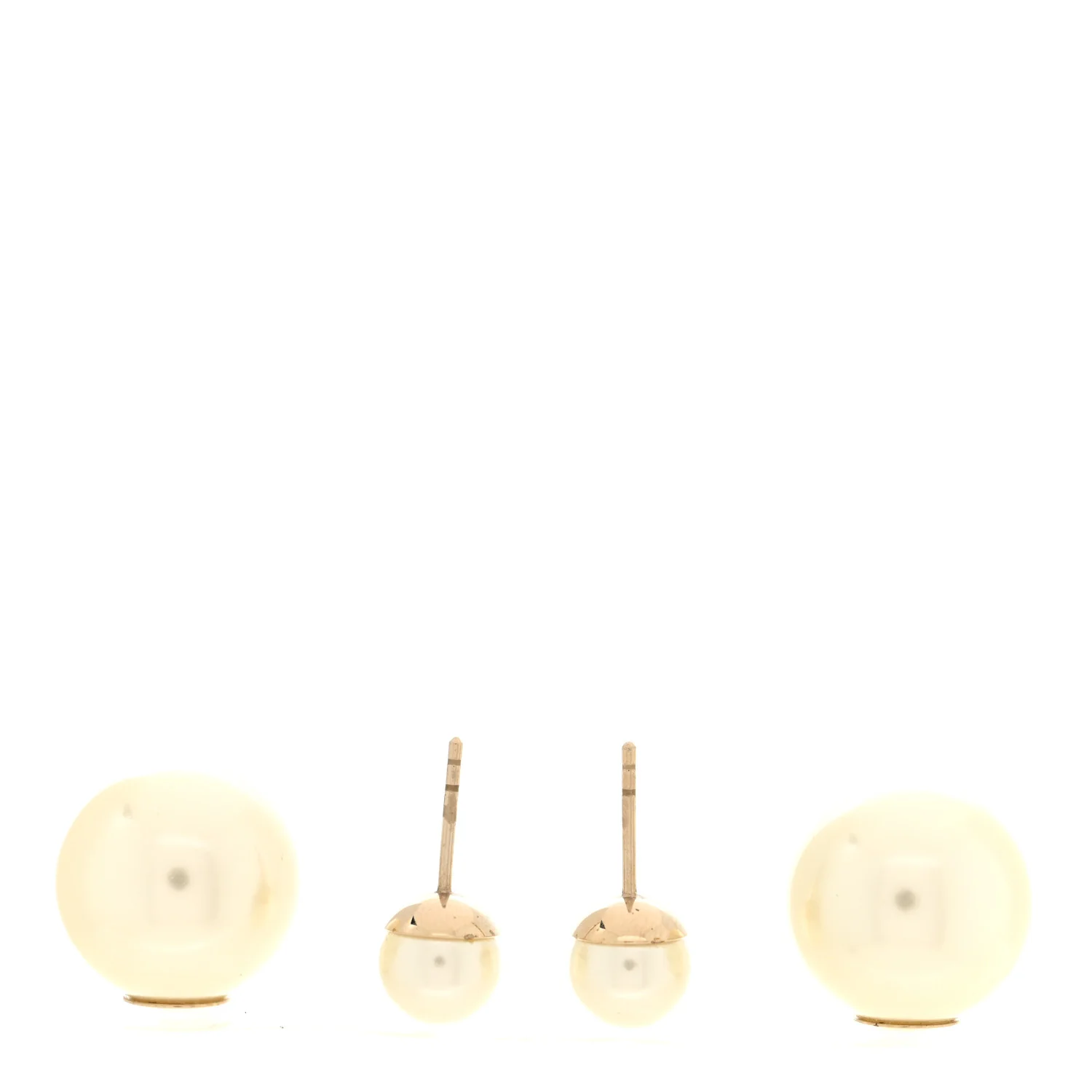 Pearl Mise En Dior Tribal Earrings Gold - Image 3