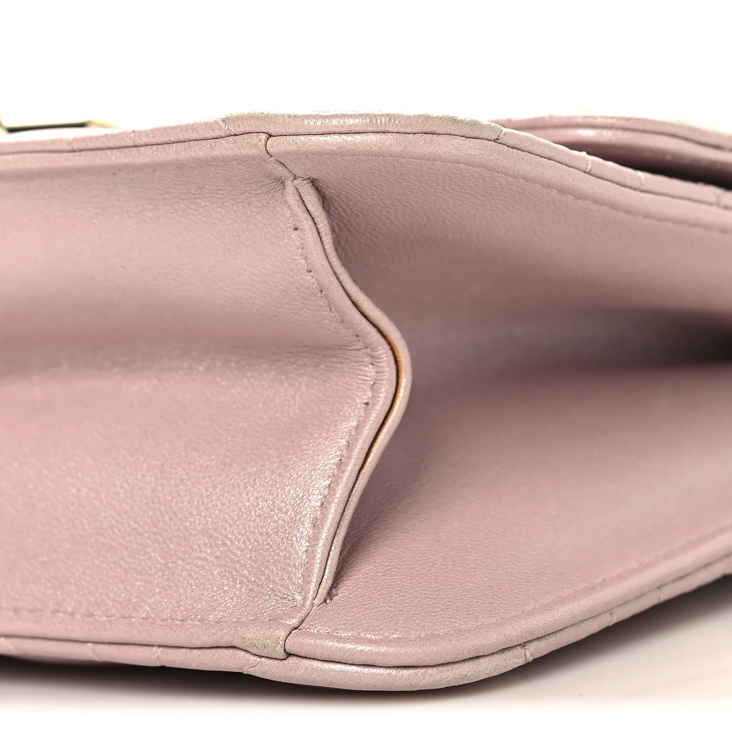 Pearly Lambskin Cannage Miss Dior Promenade Pouch Lotus - Image 8