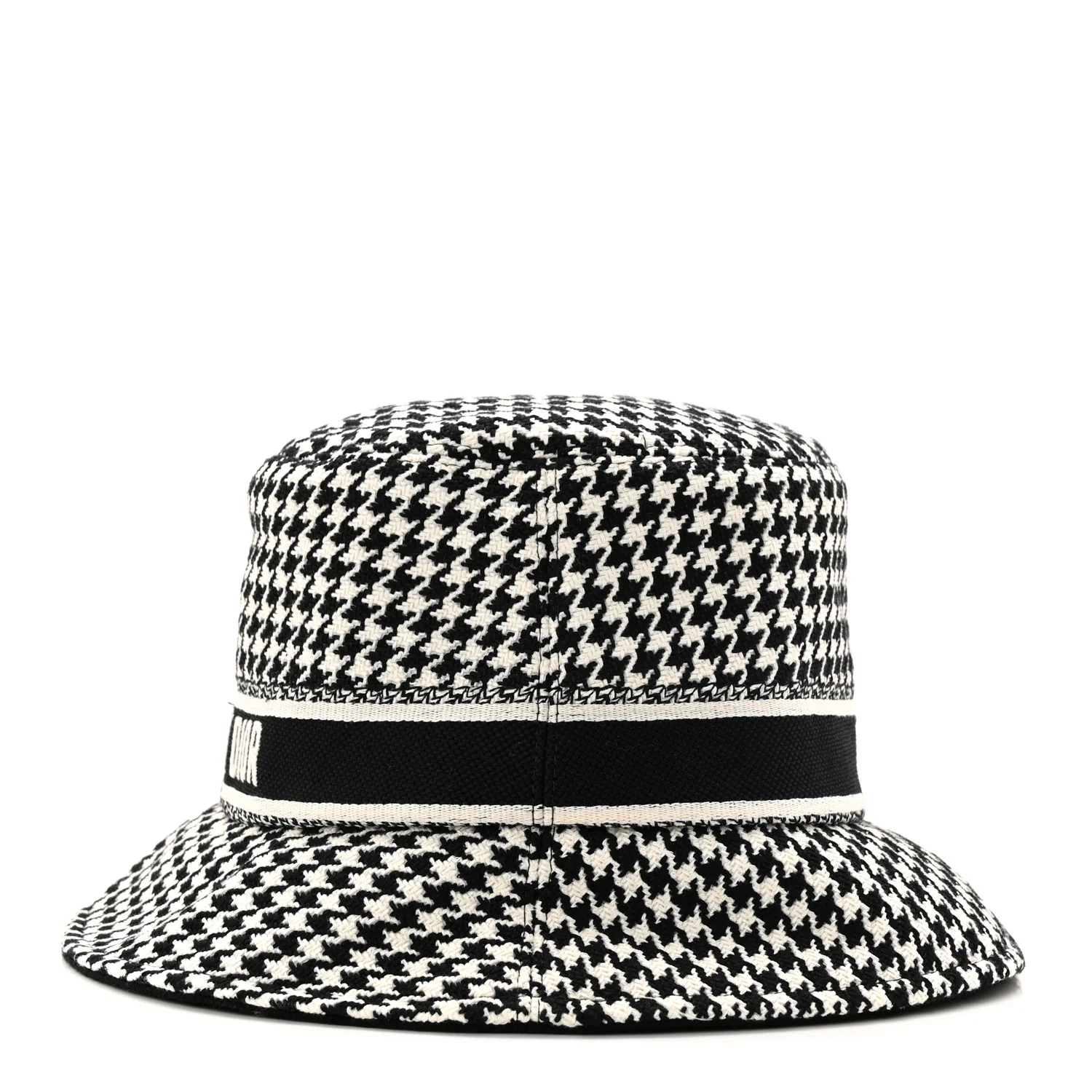 Pied De Poule Bucket Hat 57 Black White - Image 4