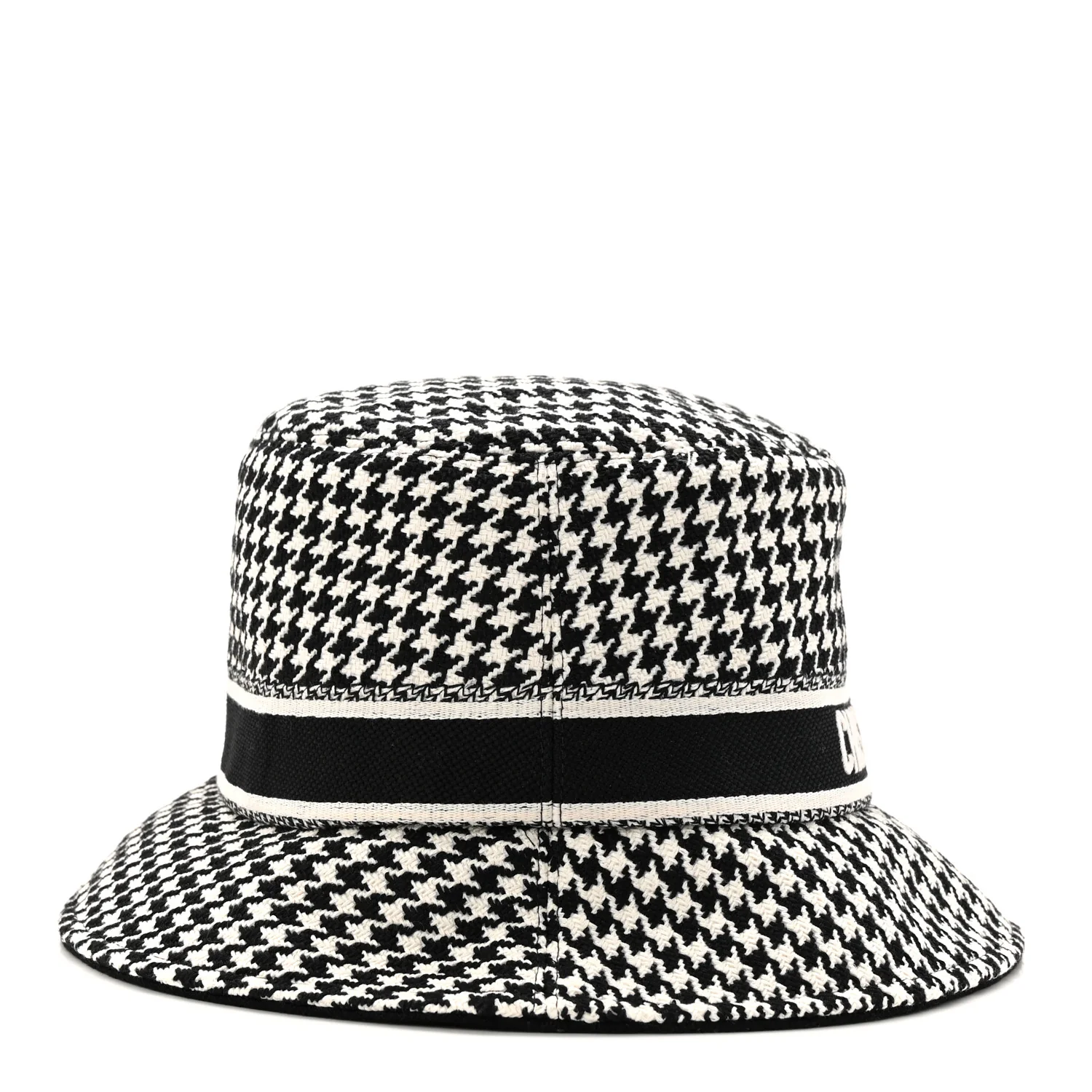 Pied De Poule Bucket Hat 57 Black White - Image 5