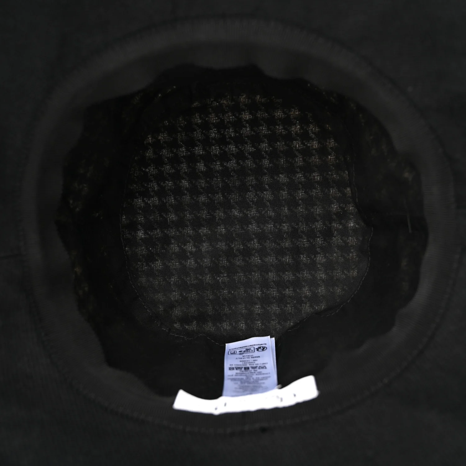 Pied De Poule Bucket Hat 57 Black White - Image 7