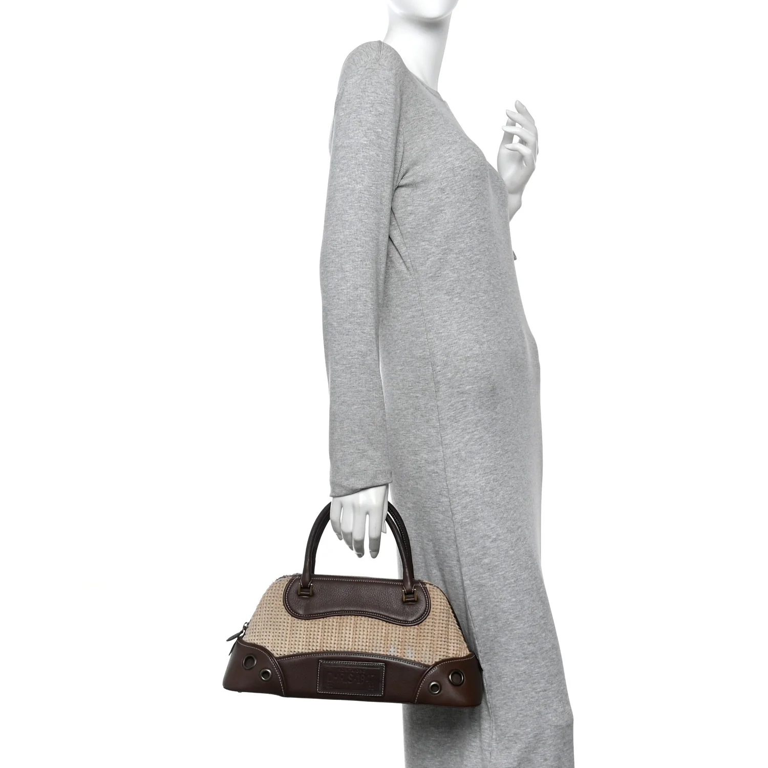 Pony Hair Calfskin Cadillac Tote Brown - Image 2
