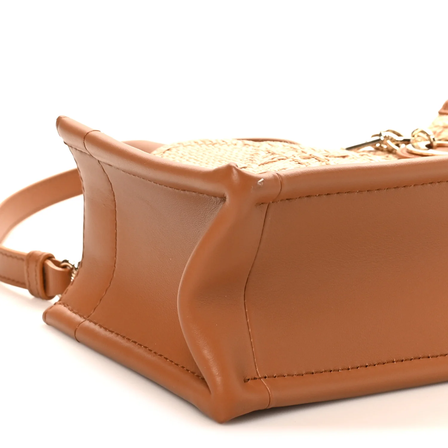 Raffia Cannage Mini Dior Book Tote Beige - Image 8