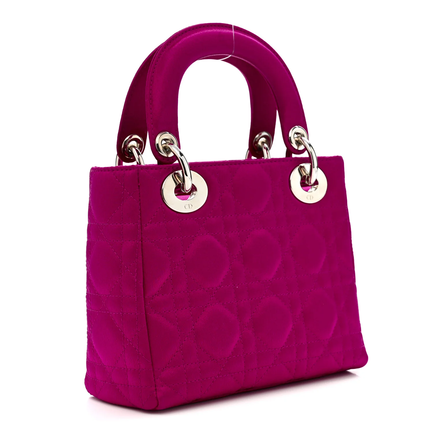 Satin Cannage Mini Lady Dior Pink - Image 3