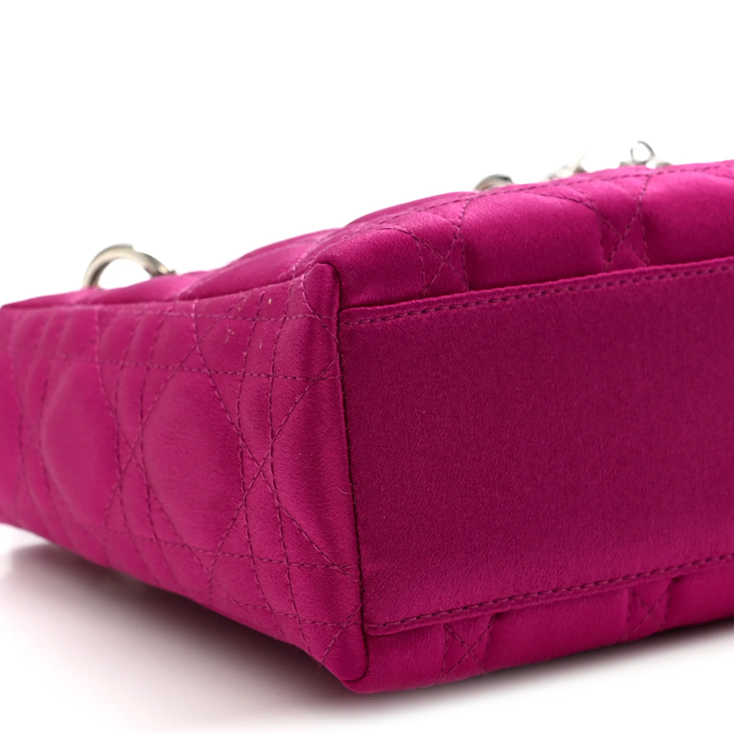 Satin Cannage Mini Lady Dior Pink - Image 9