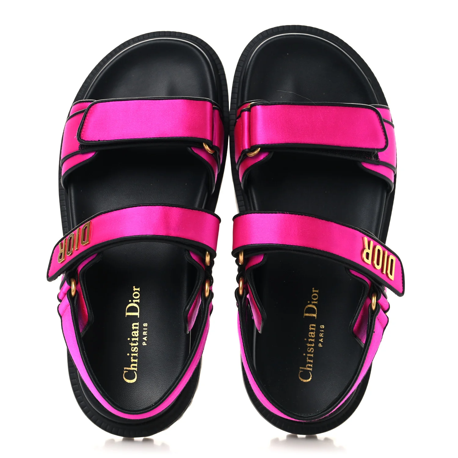 Satin Lambskin Dioract Sandals 39.5 Rani Pink - Image 2