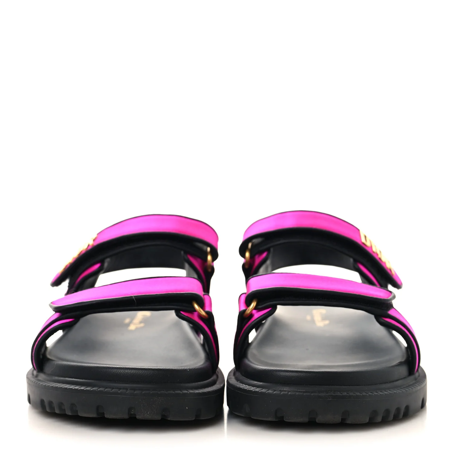 Satin Lambskin Dioract Sandals 39.5 Rani Pink - Image 3