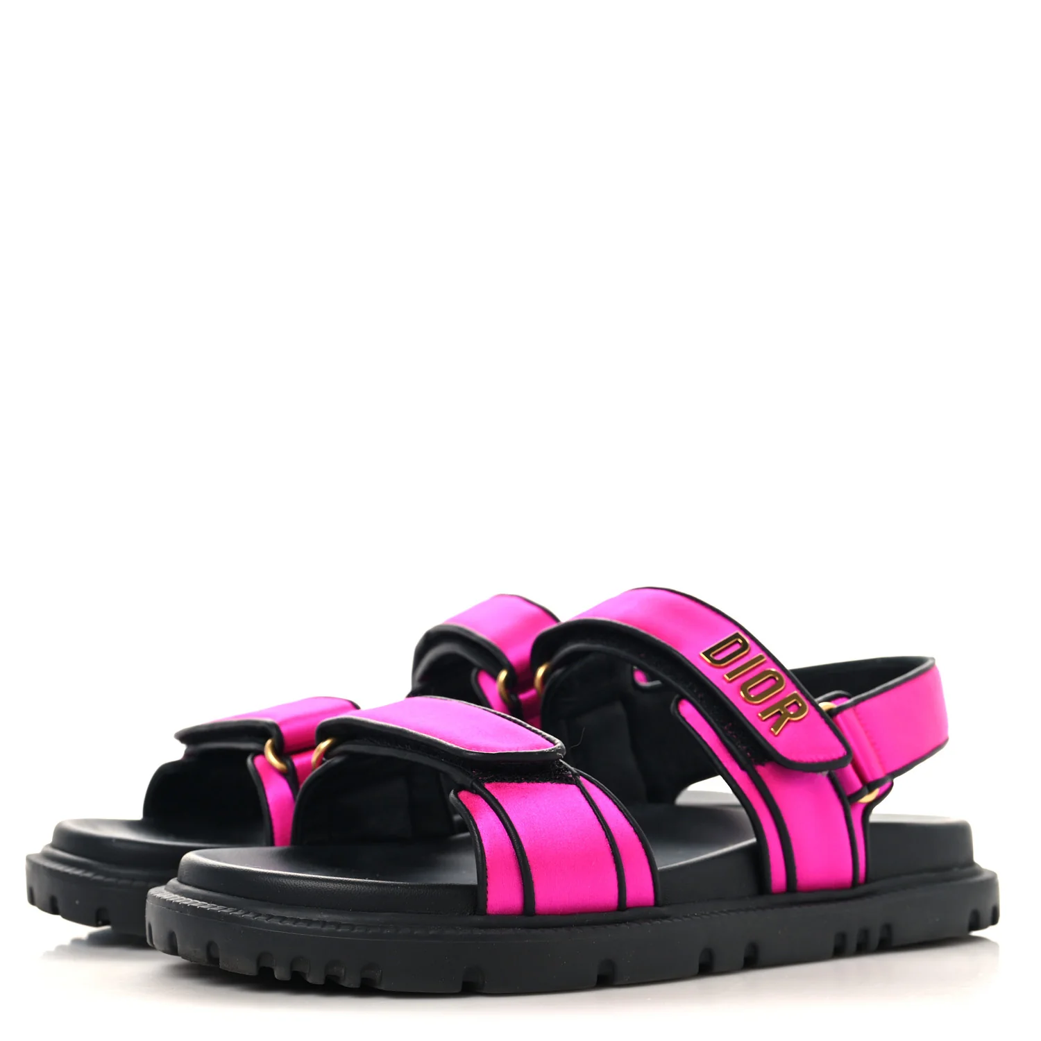 Satin Lambskin Dioract Sandals 39.5 Rani Pink - Image 4