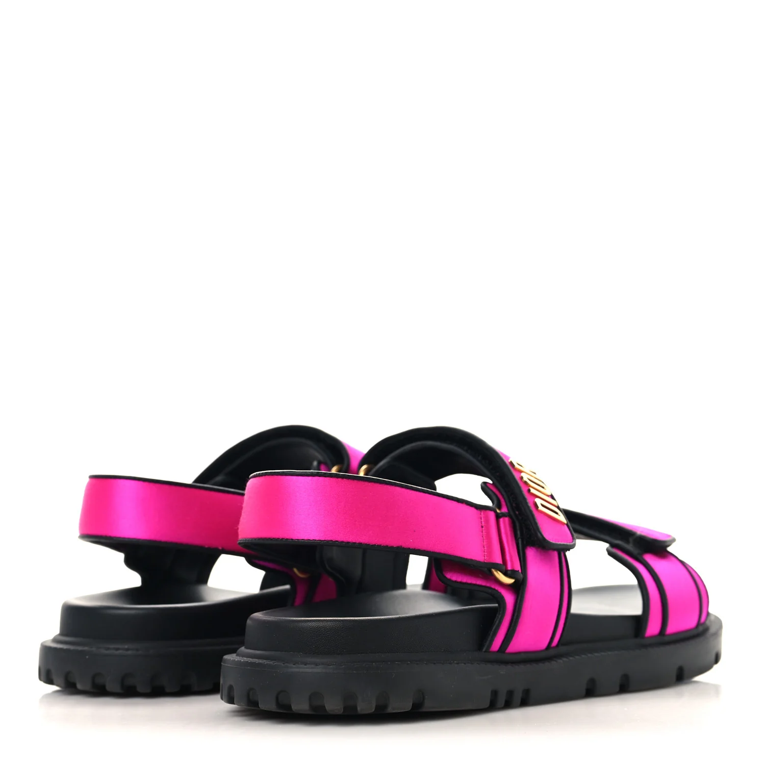 Satin Lambskin Dioract Sandals 39.5 Rani Pink - Image 5