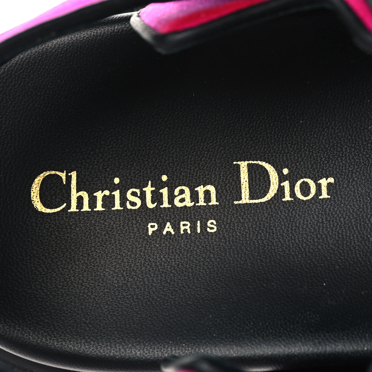 Satin Lambskin Dioract Sandals 39.5 Rani Pink - Image 9