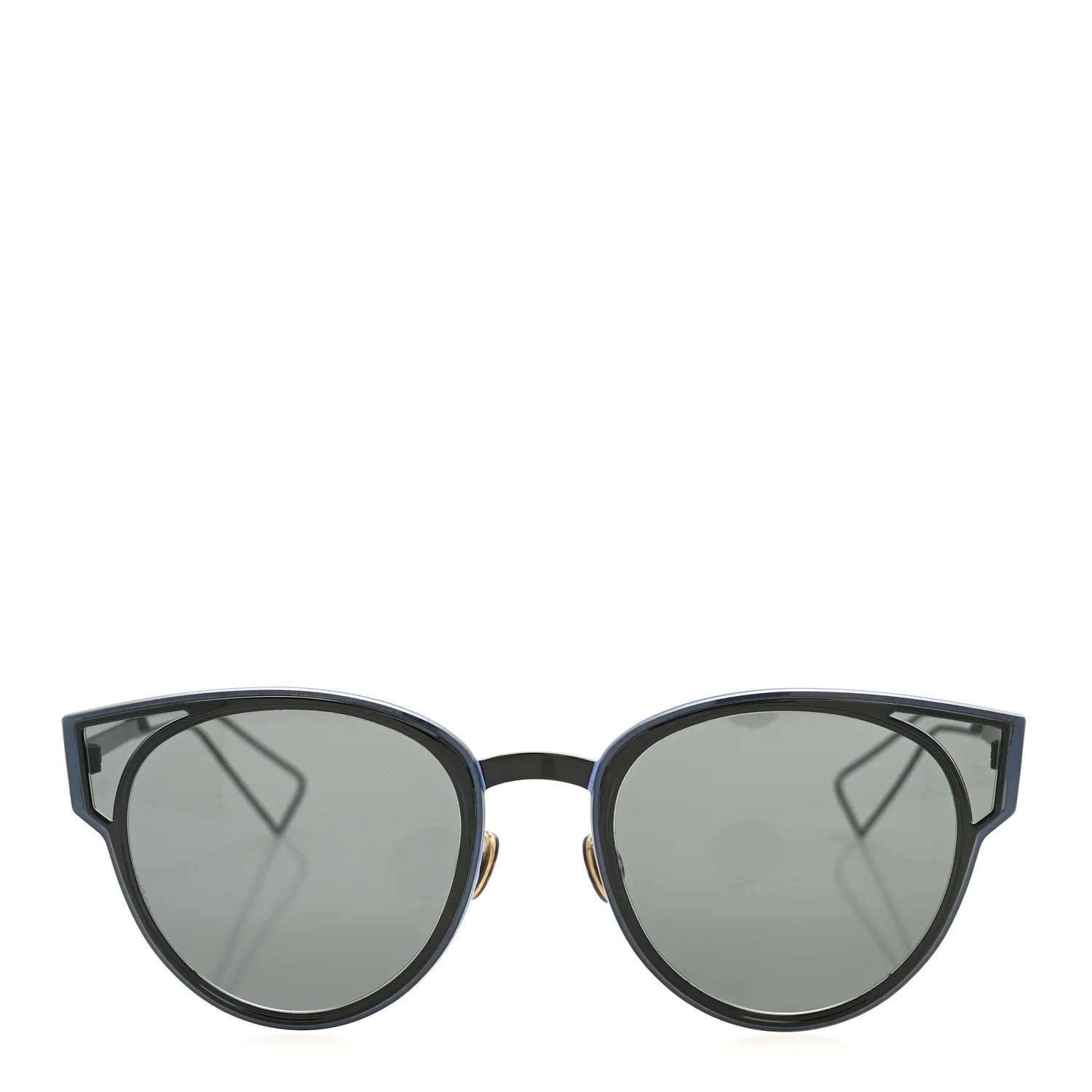 Sculpt Cat Eye Sunglasses Black Blue - Image 2