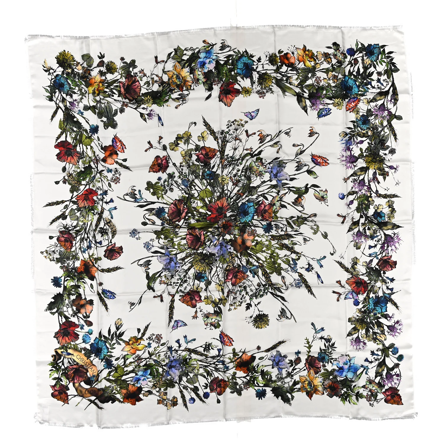 Silk D-Millefiori 140 Shawl Multicolor