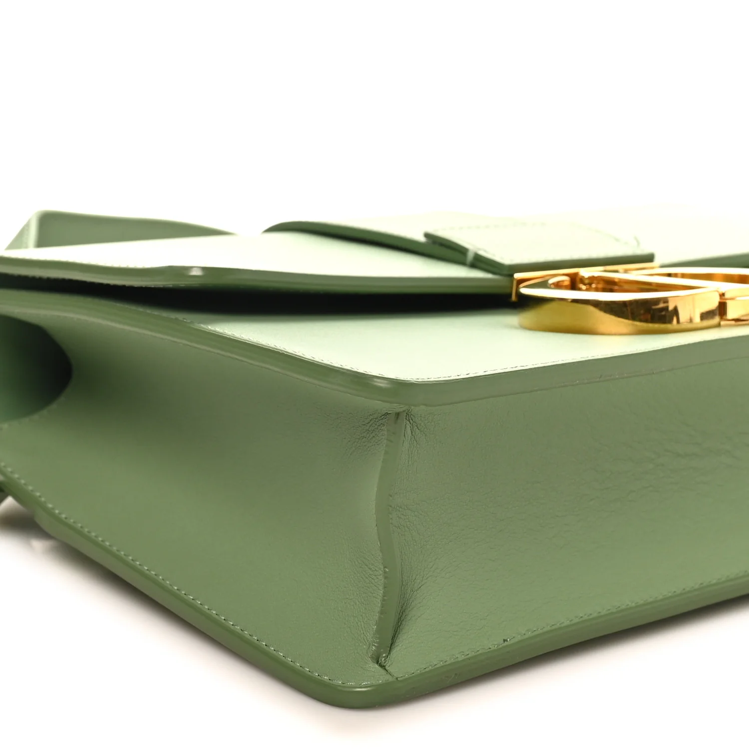 Smooth Calfskin 30 Montaigne Flap Bag Mint Green - Image 9