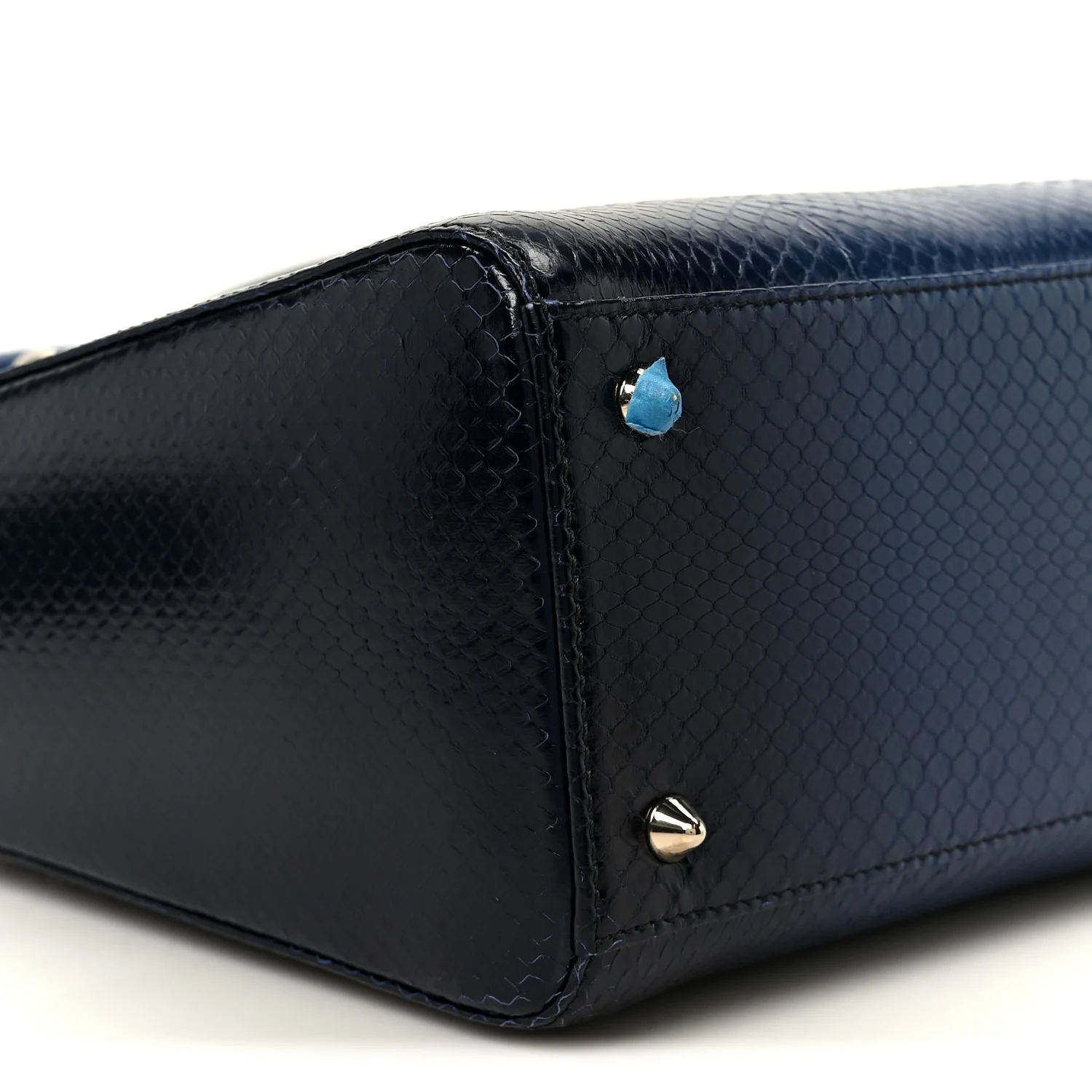 Snakeskin Medium Lady Dior Blue - Image 9