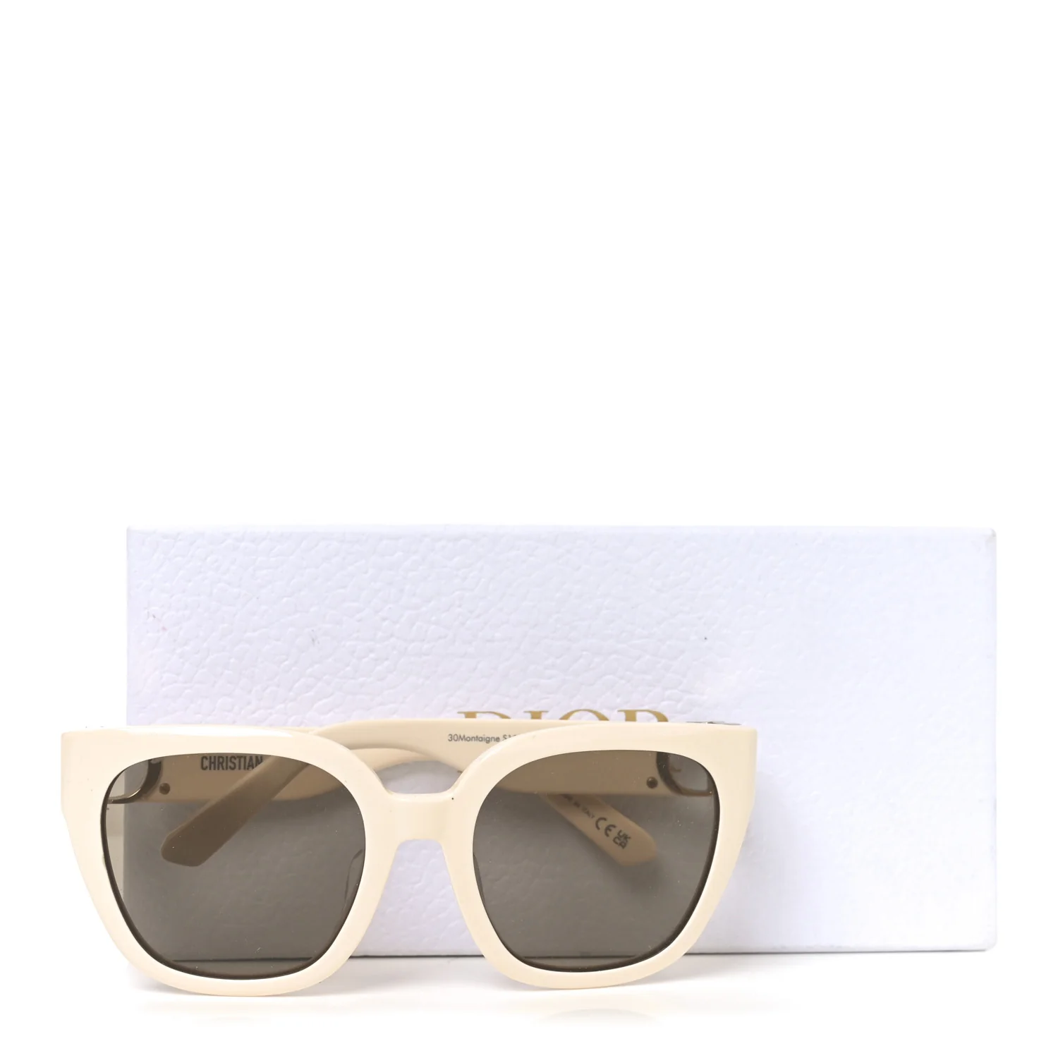 Square 30 Montaigne S10F Sunglasses White - Image 8