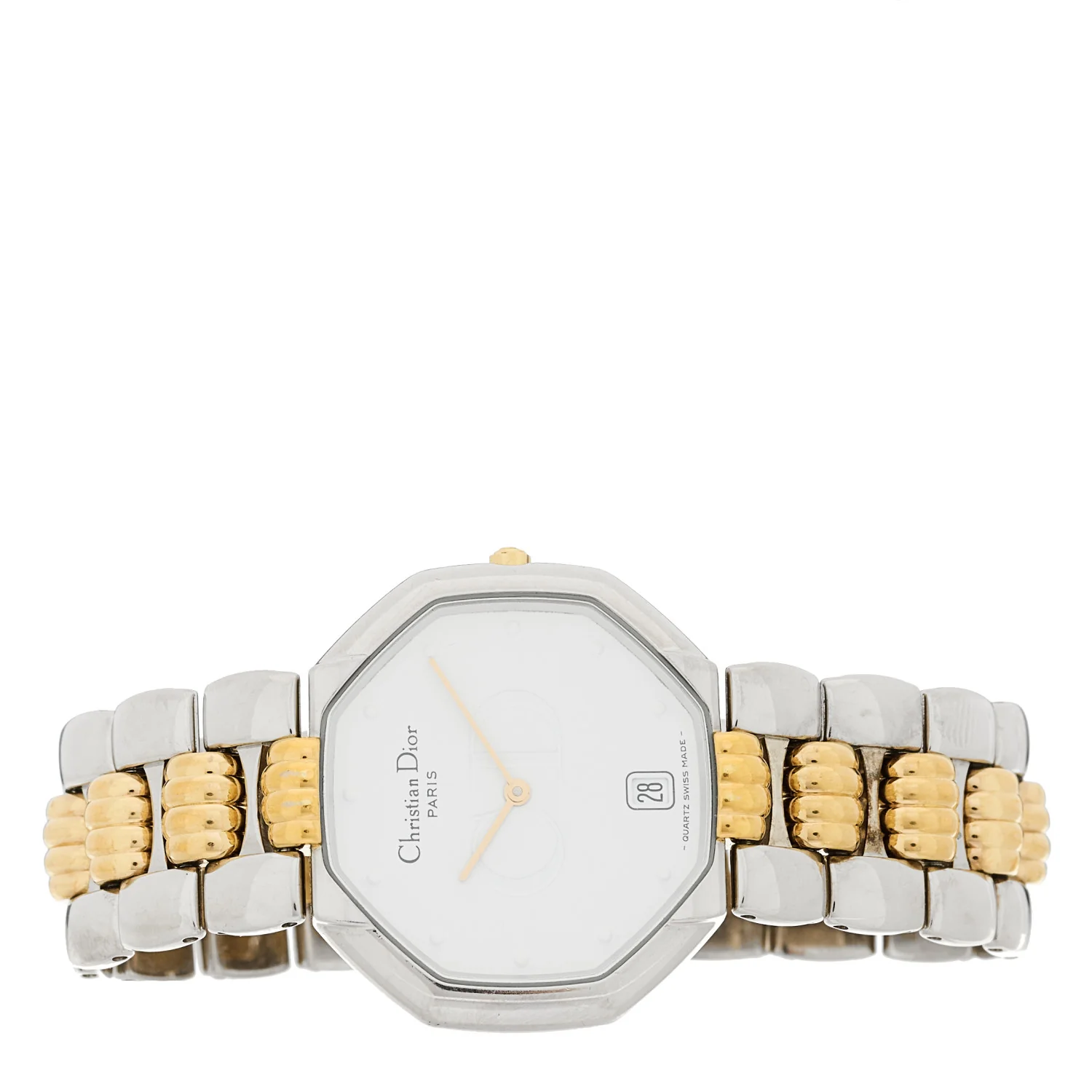 Stainless Steel 32mm Octagon Quartz Watch - Image 2