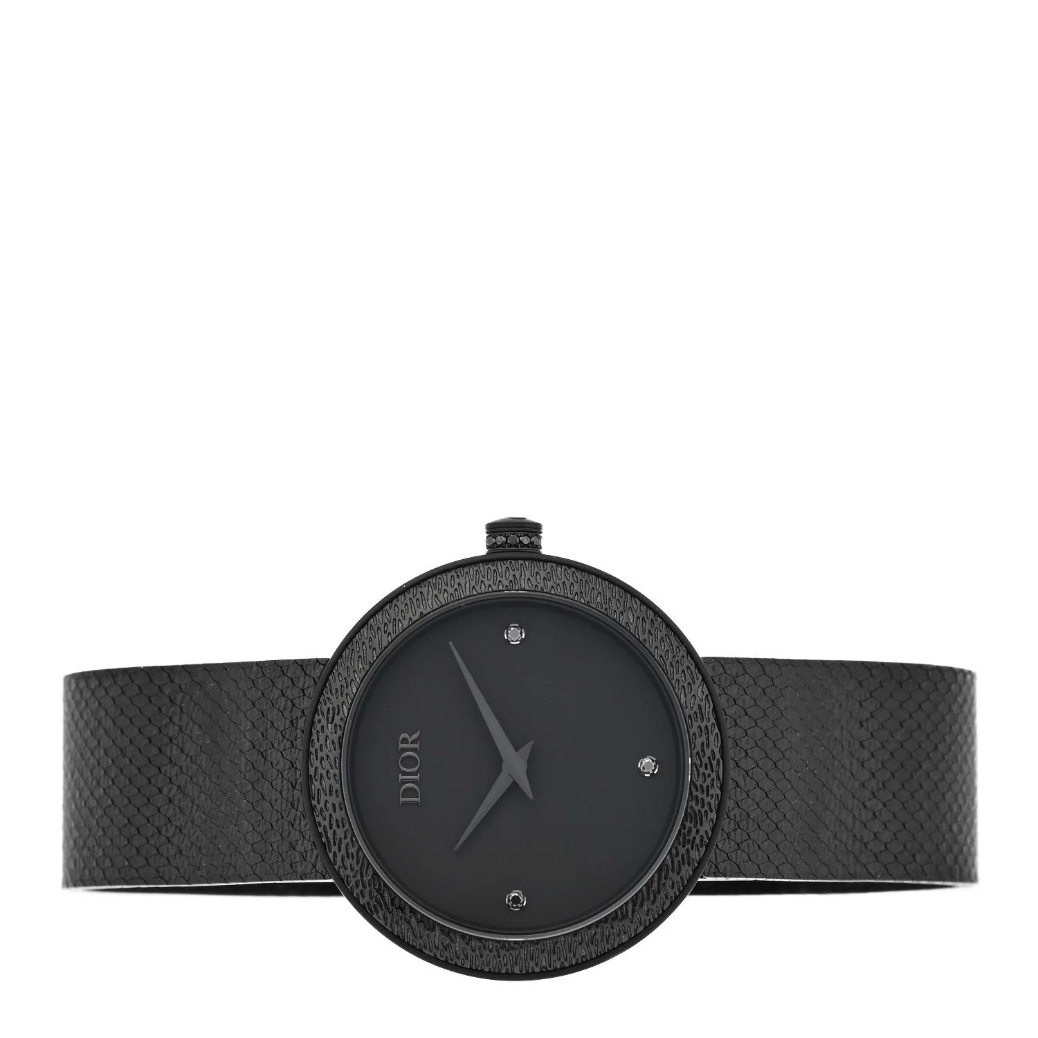 Stainless Steel Black Diamond 34mm La D De Dior Quartz Watch Black - Image 2
