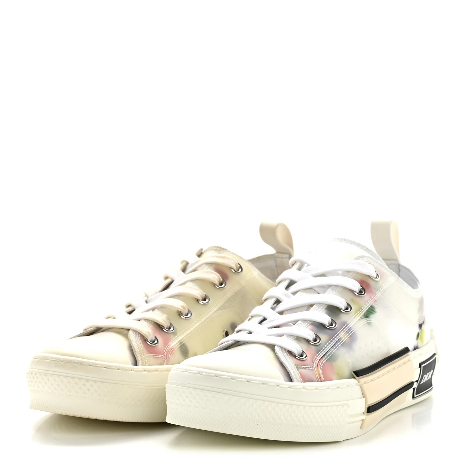 Technical Canvas Floral B23 Low Top Sneakers 36 White Multicolor - Image 4