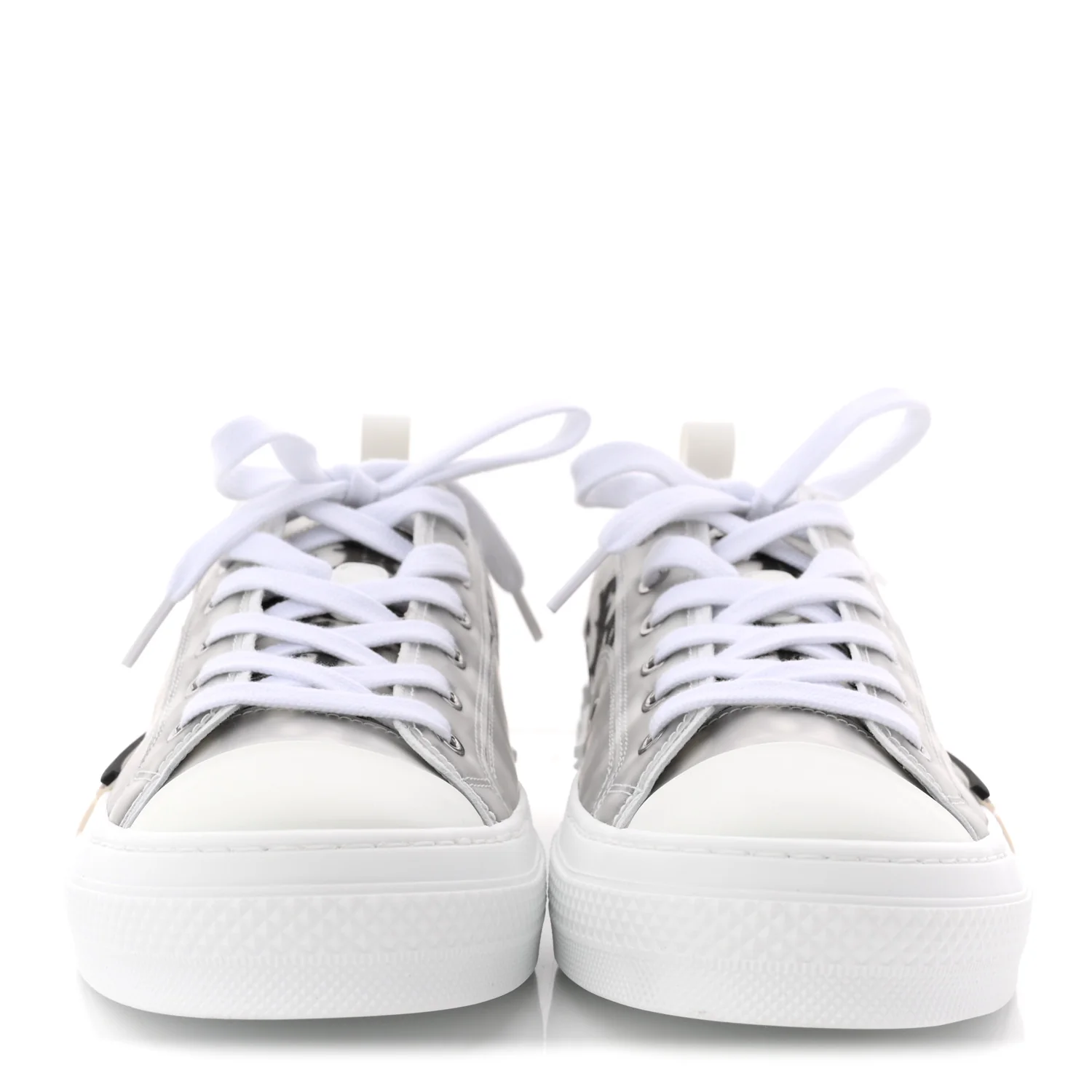 Technical Canvas Oblique Mens B23 Low Top Sneaker 43 White Black - Image 3