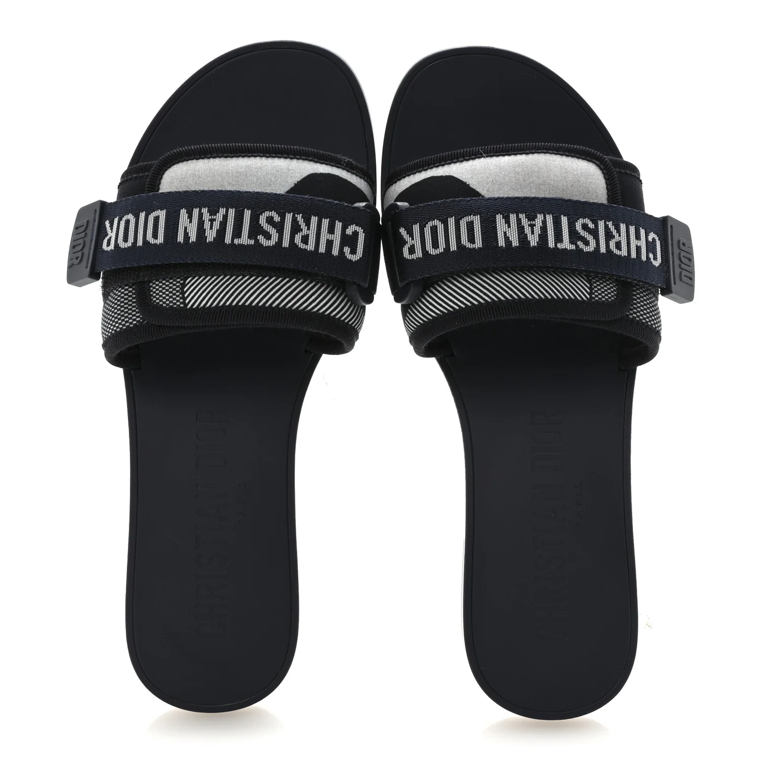 Technical Stretch Fabric Camouflage Dio(r)evolution Slide Sandals 37 Deep Blue - Image 2