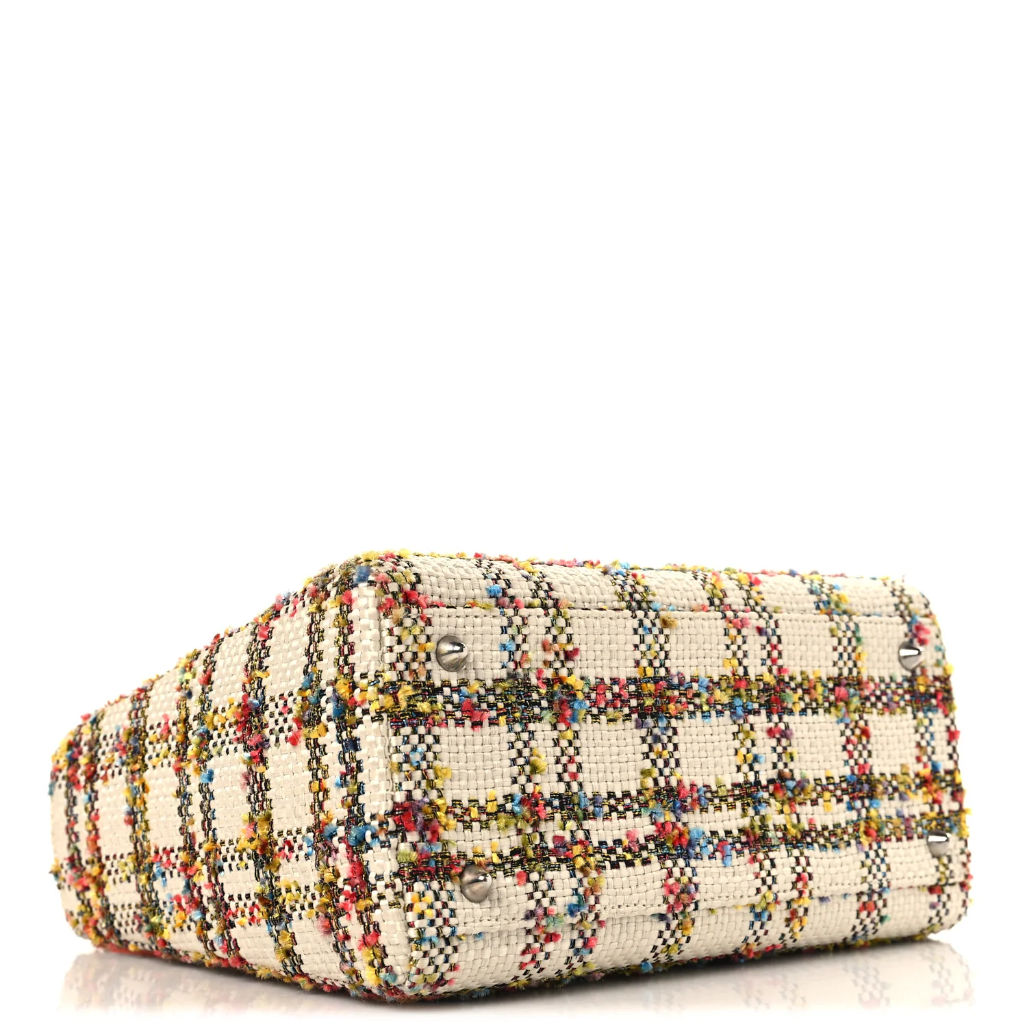 Tweed Medium Lady Dior  Orange Multicolor - Image 4