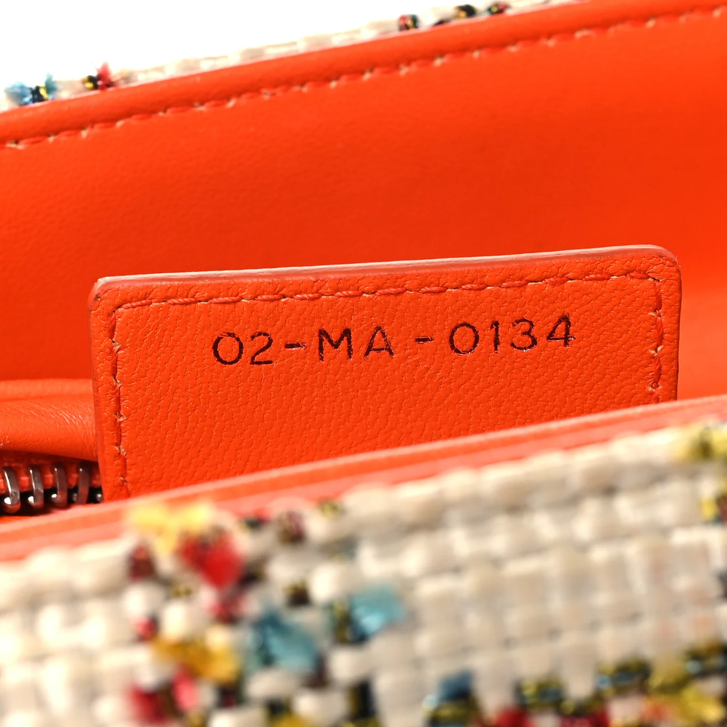Tweed Medium Lady Dior  Orange Multicolor - Image 7
