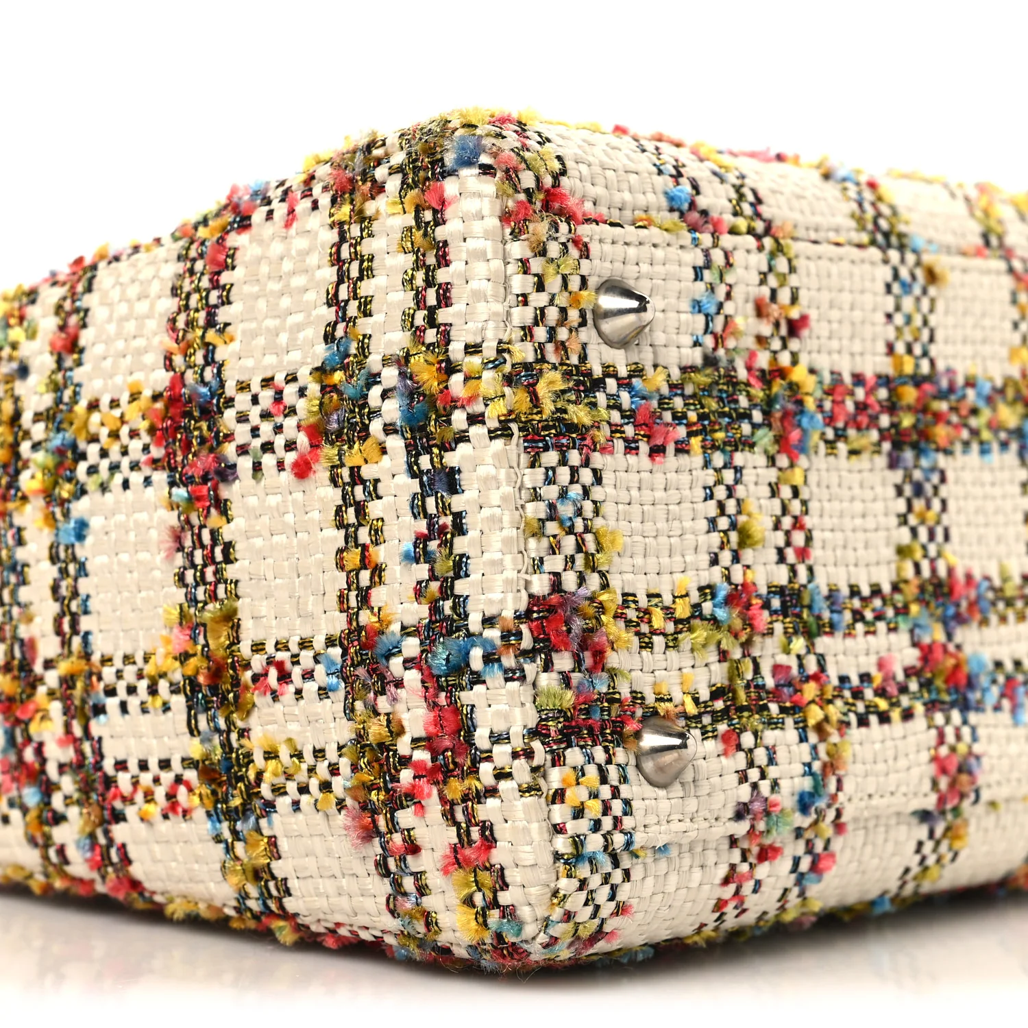 Tweed Medium Lady Dior  Orange Multicolor - Image 9