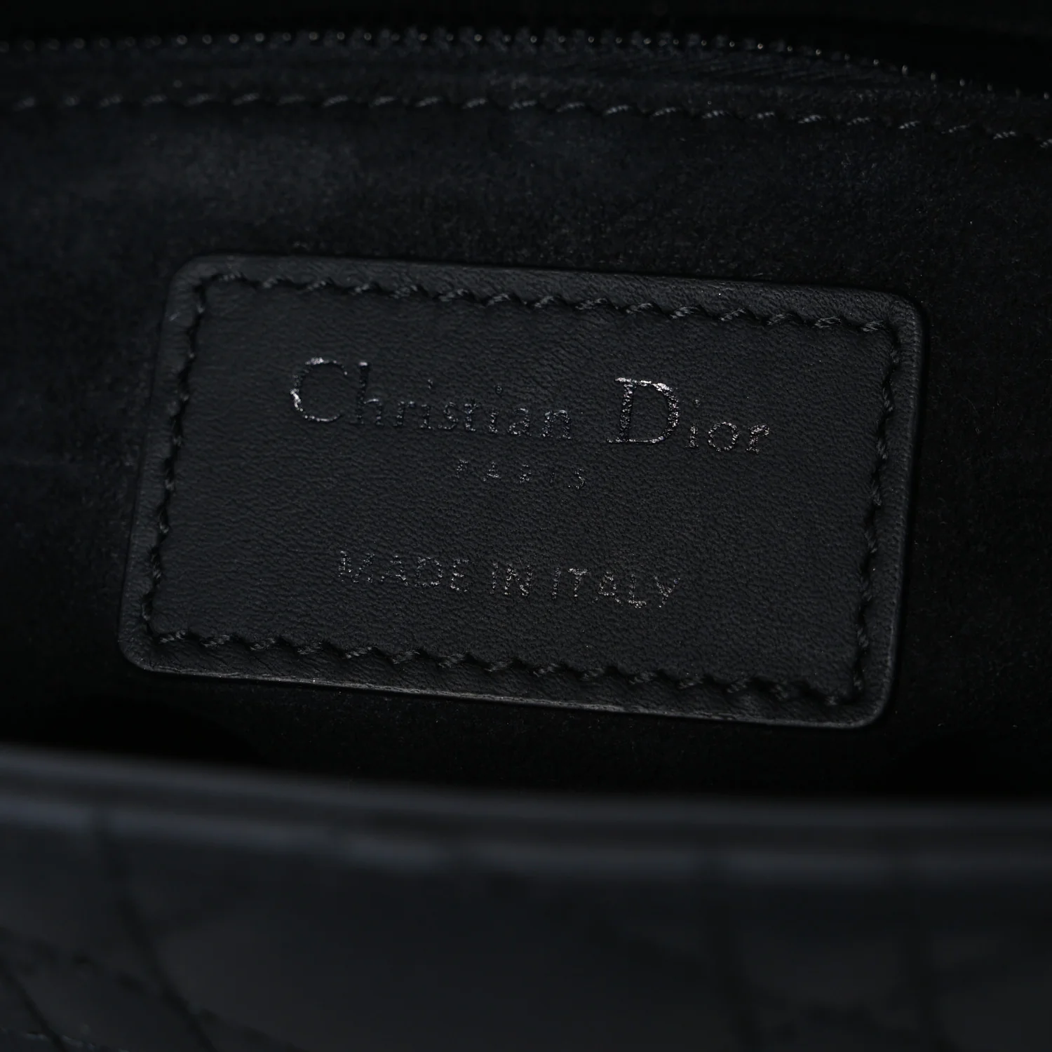 Ultra Matte Calfskin Cannage Small My ABCDior Lady Dior Black - Image 6