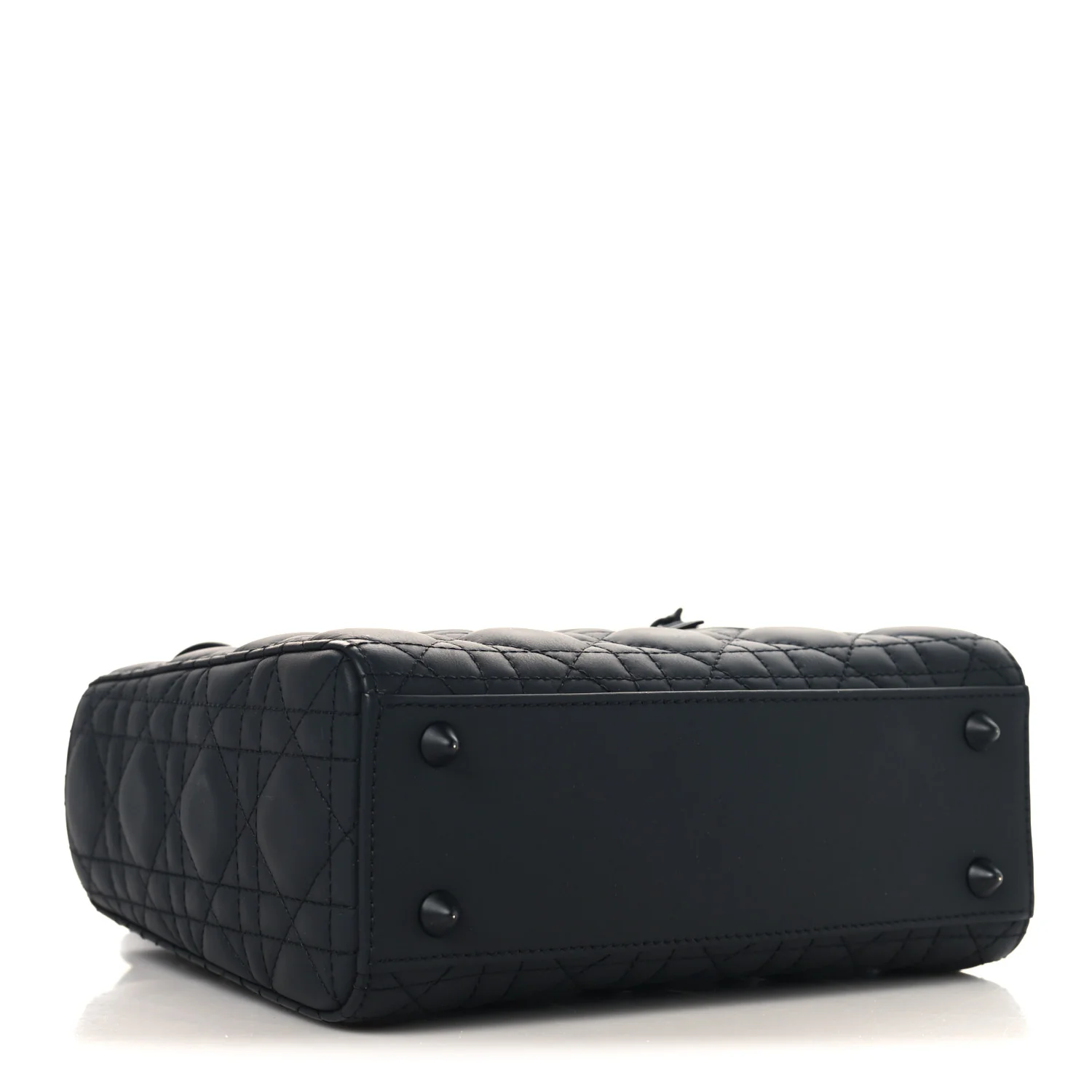 Ultra Matte Calfskin Cannage Small My ABCDior Lady Dior Black - Image 4