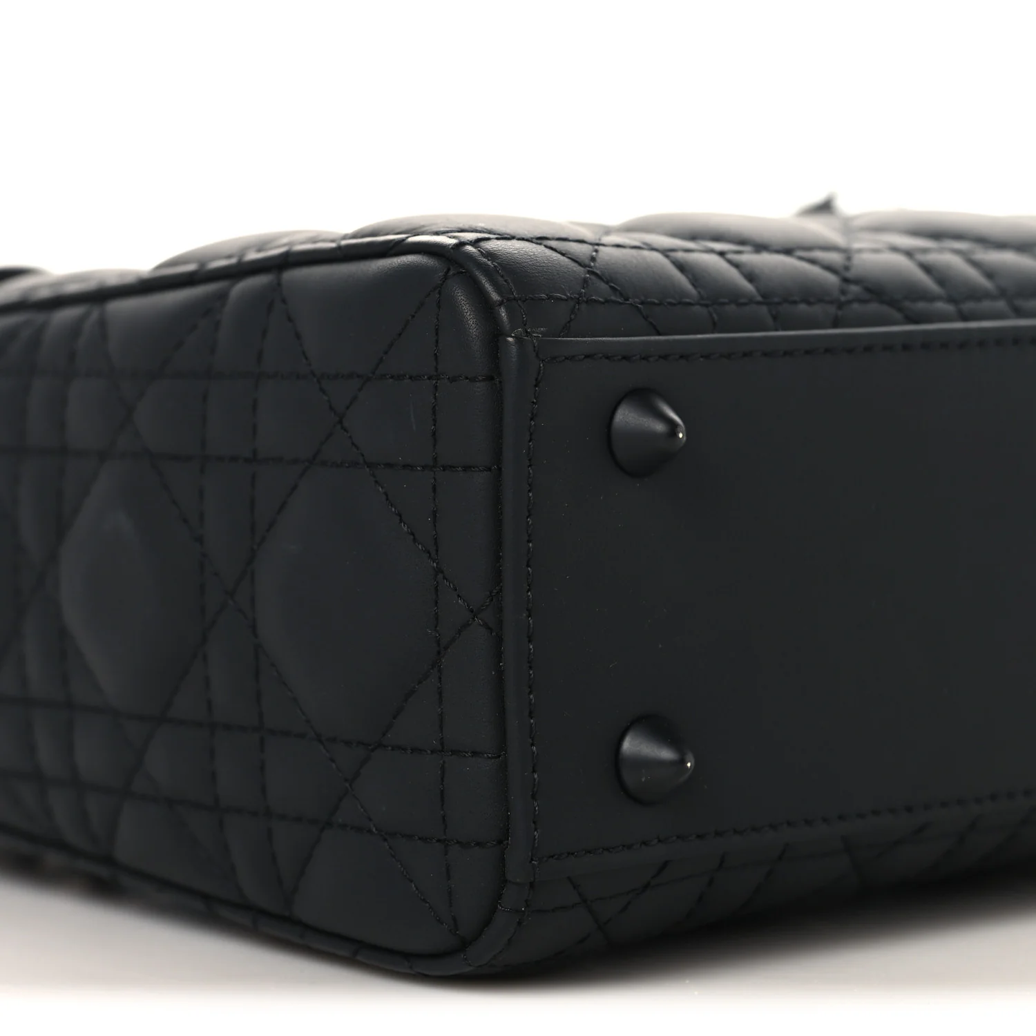 Ultra Matte Calfskin Cannage Small My ABCDior Lady Dior Black - Image 9