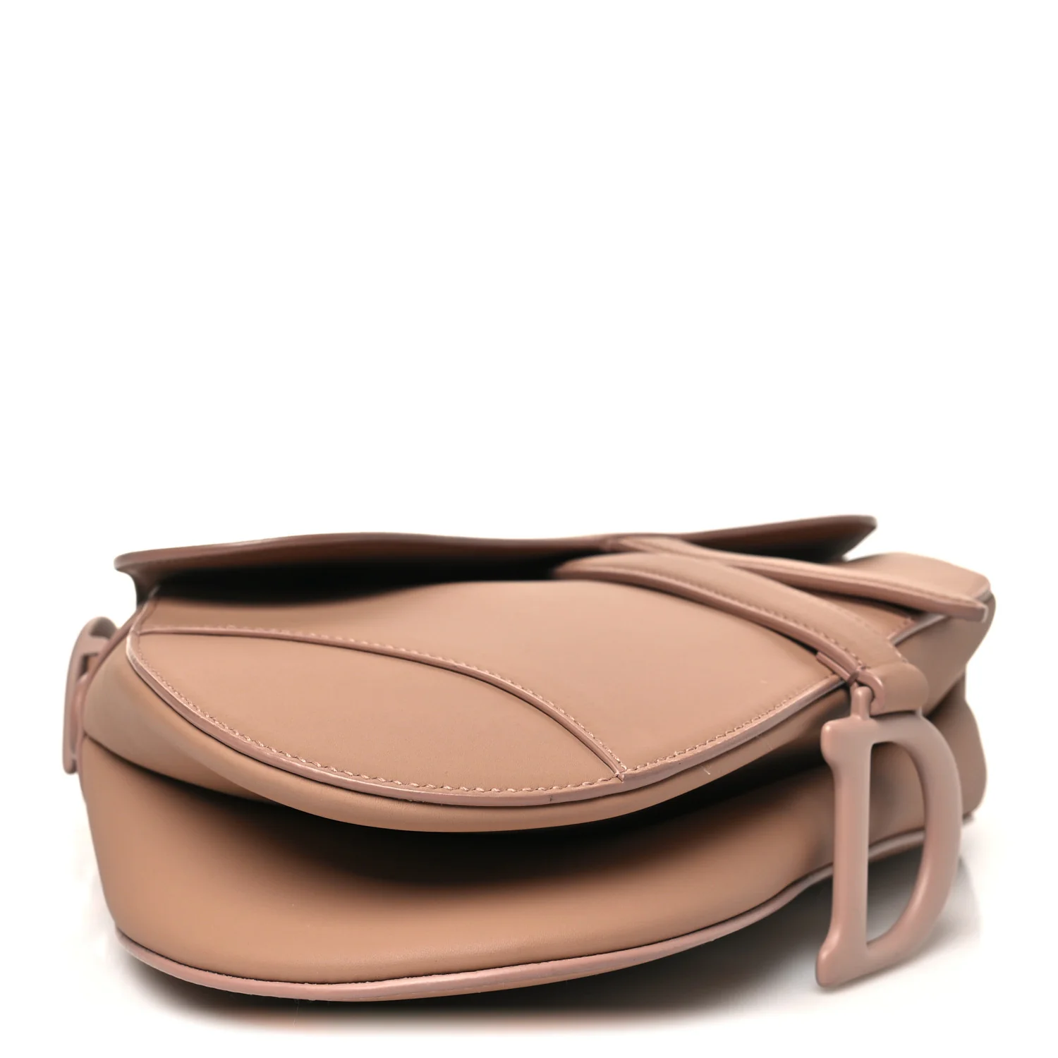 Ultra Matte Calfskin Saddle Bag Blush - Image 4