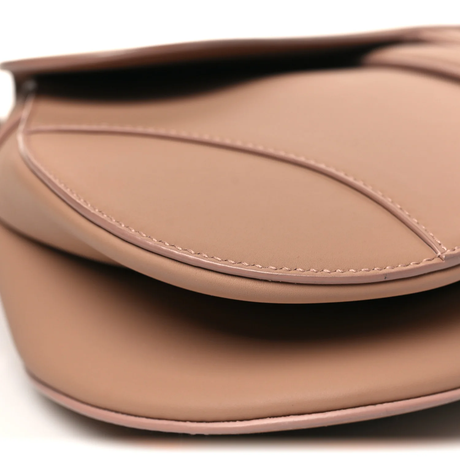 Ultra Matte Calfskin Saddle Bag Blush - Image 9