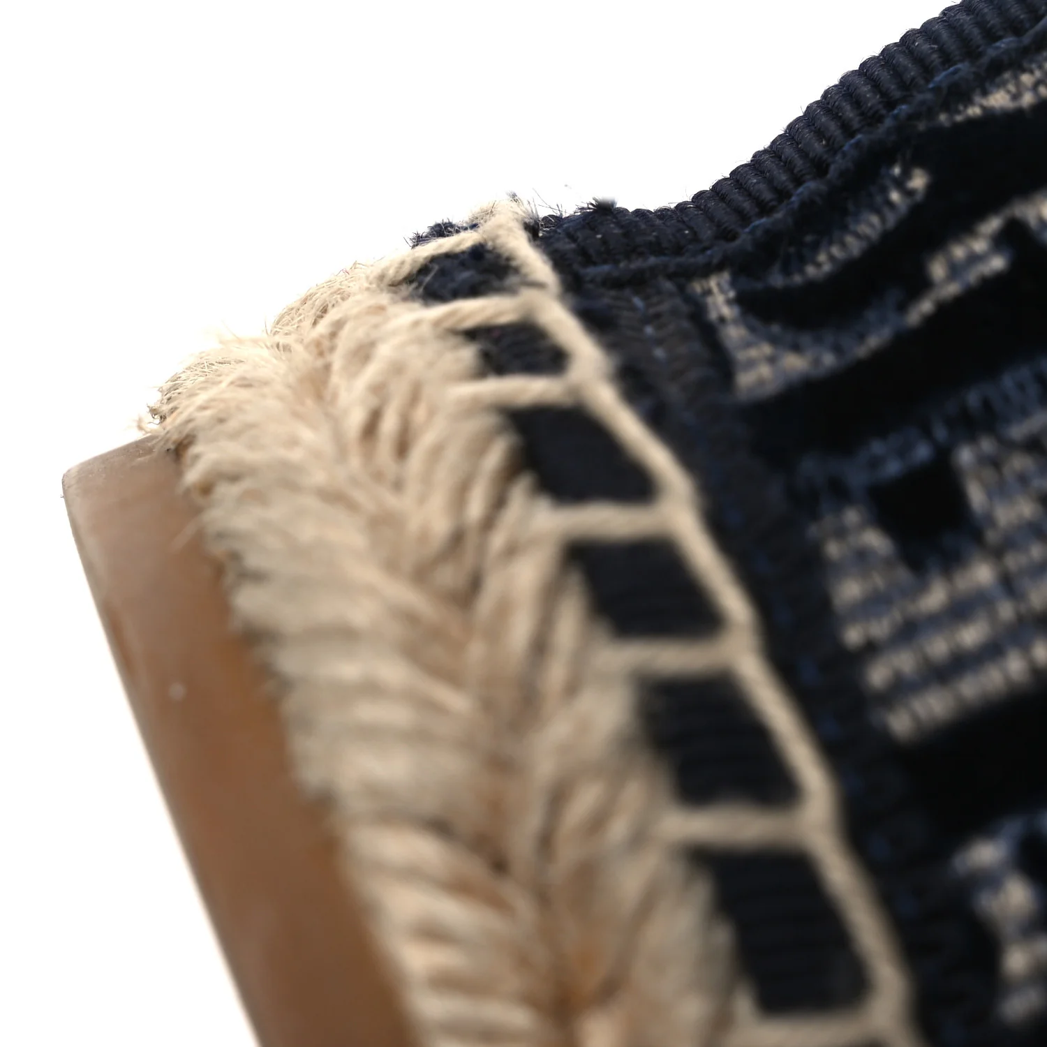 Velvet Oblique Granville Espadrille Boots 38.5 Deep Blue - Image 11