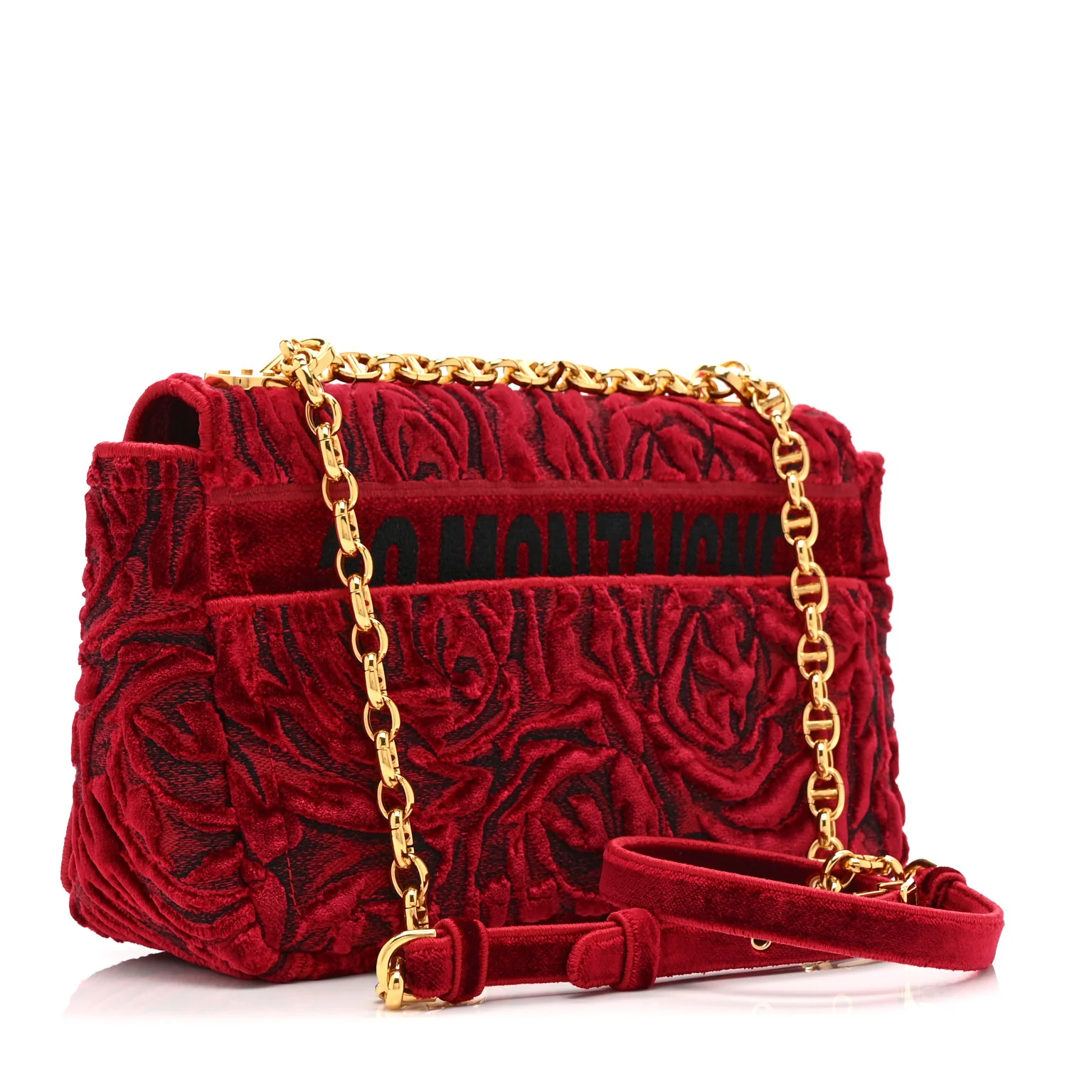 Velvet Rose Medium Caro Bag Rouge - Image 3