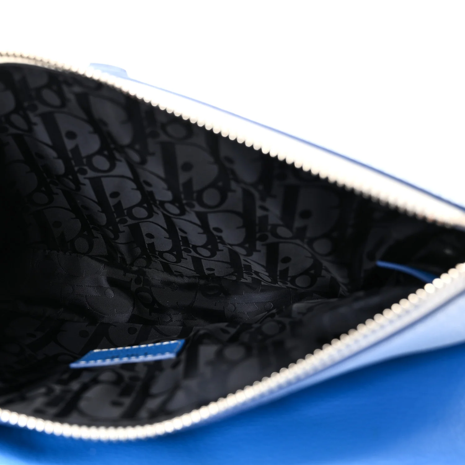 X DANIEL ARSHAM Grained Calfskin Gradient Saddle Bag Blue - Image 5