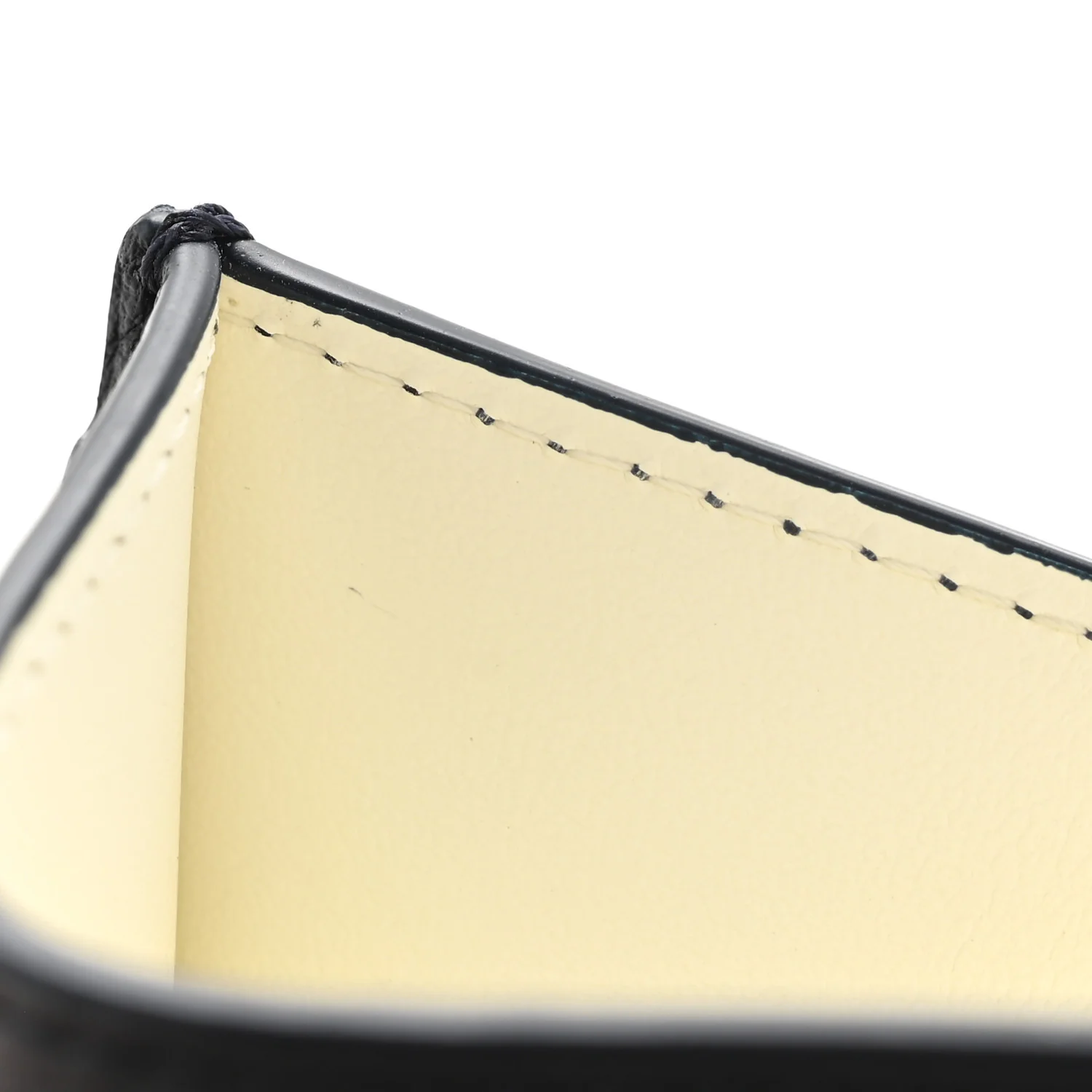 X HYLTON NEL Grained Calfskin Logo Card Holder Navy - Image 8