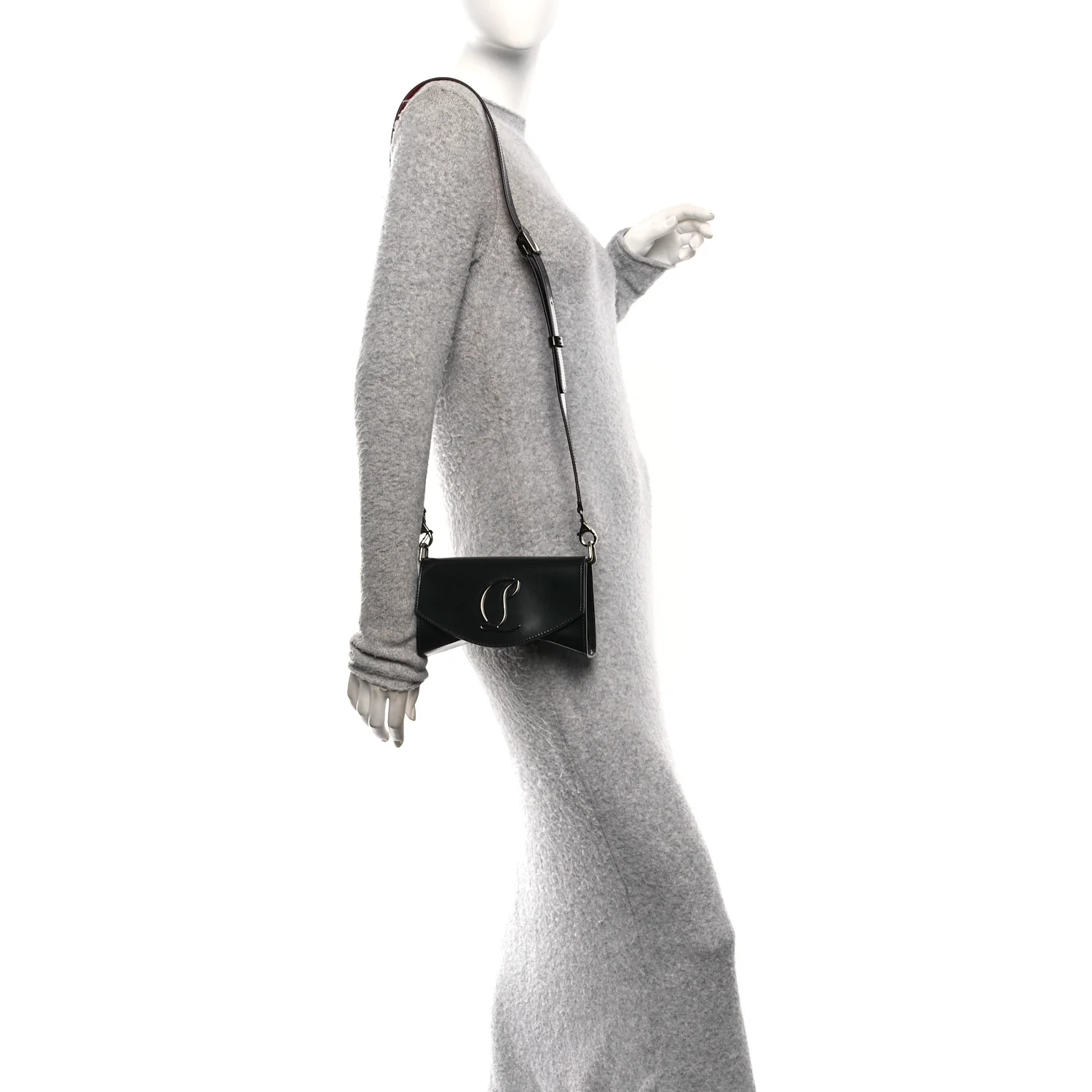 Abrasivato Calfskin Loubi54 Clutch Black Gun Metal - Image 2