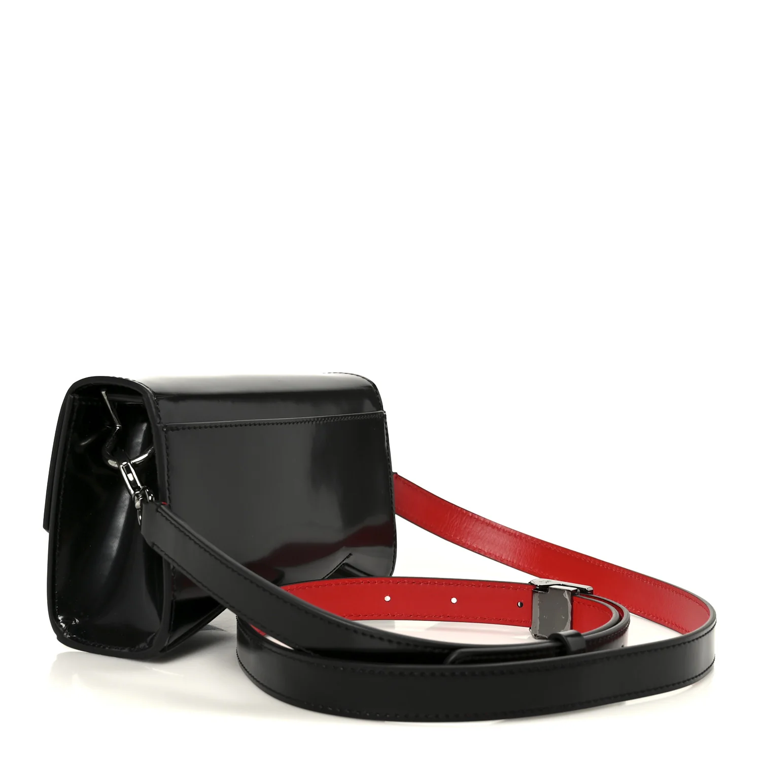 Abrasivato Calfskin Loubi54 Clutch Black Gun Metal - Image 3