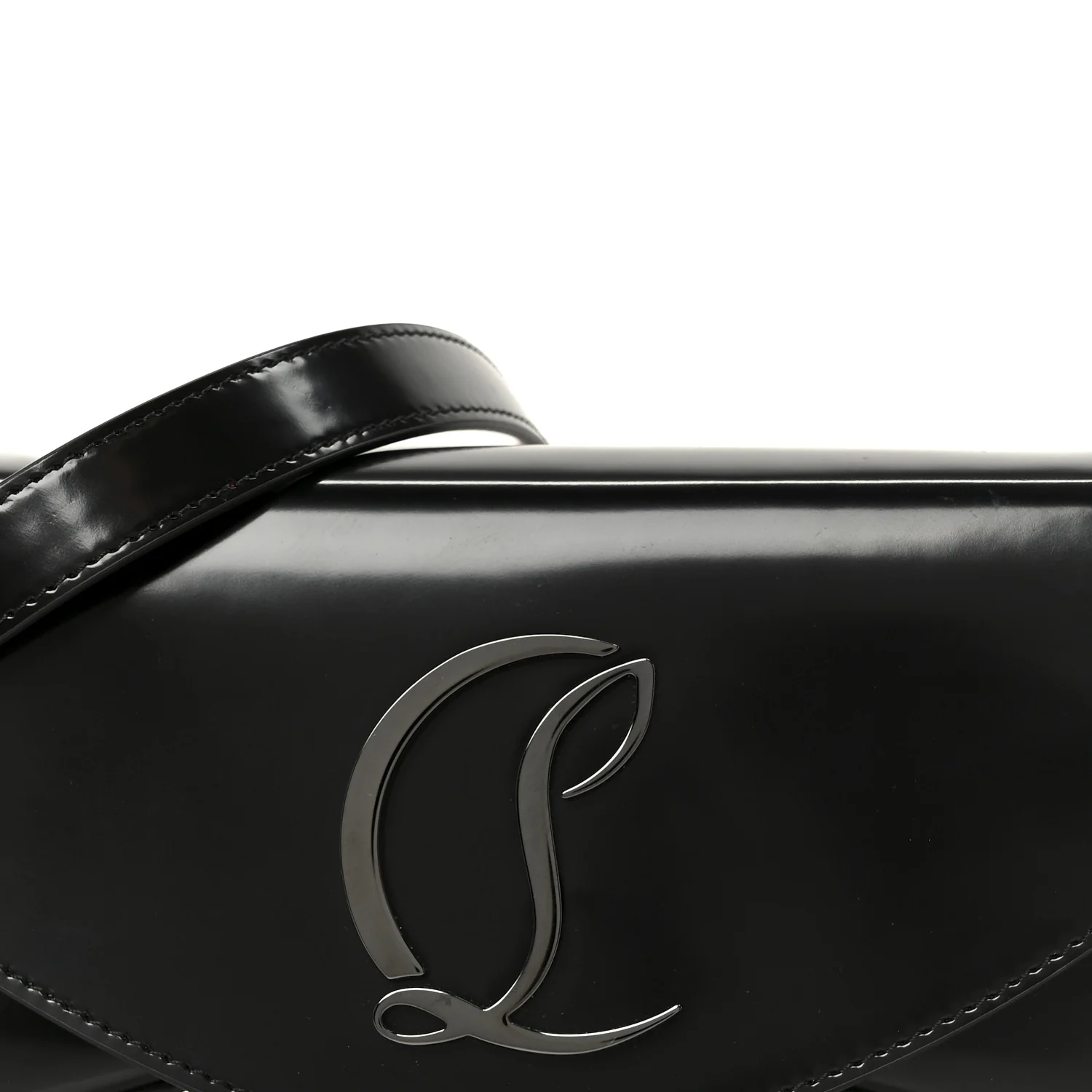 Abrasivato Calfskin Loubi54 Clutch Black Gun Metal - Image 8