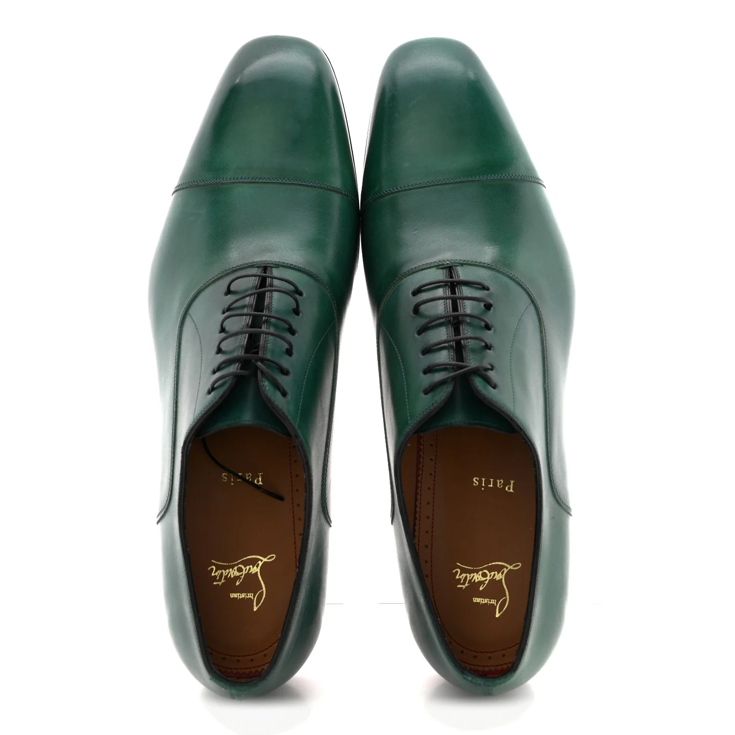 Calfskin Mens Surcity Flat Derby Oxford 45.5 Green - Image 2