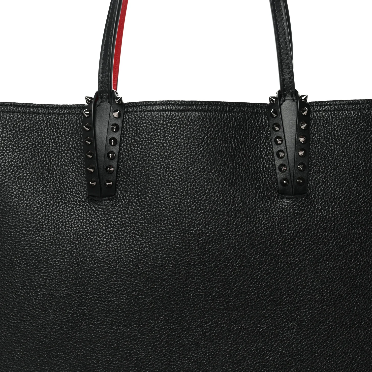 Calfskin Spikes East West Cabata Tote Black - Image 9