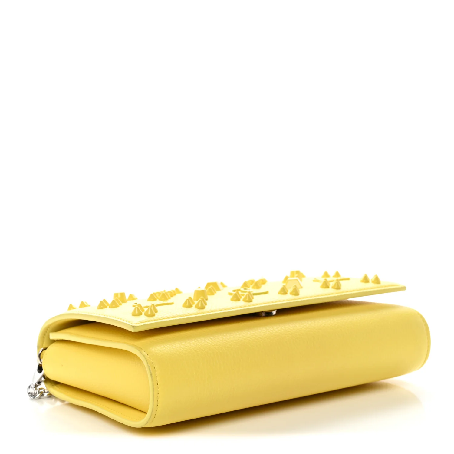 Calfskin Spikes Loubinthesky Paloma Clutch Piou - Image 4