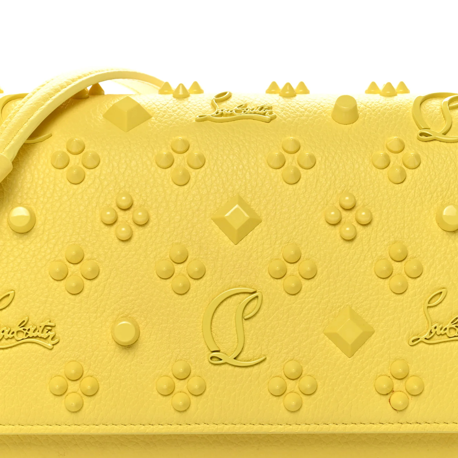 Calfskin Spikes Loubinthesky Paloma Clutch Piou - Image 8