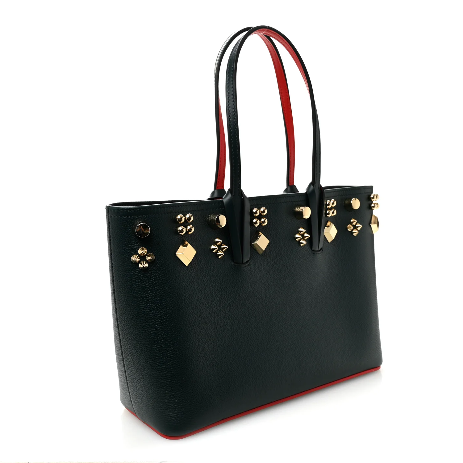 Calfskin Spikes Small East West Cabata Tote Vosges - Image 3