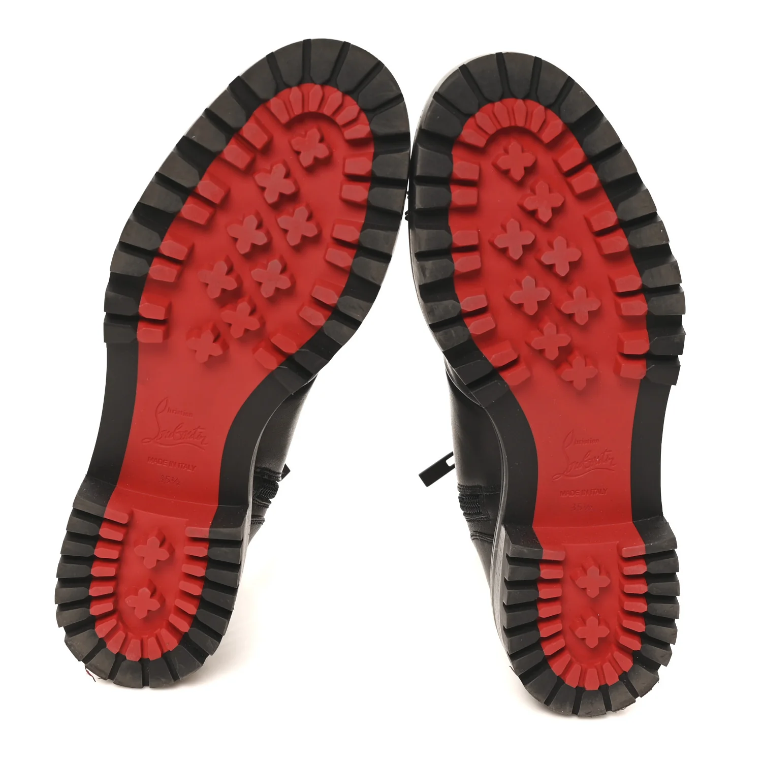 Calfskin Spikes TS Croc Flat Boots 35.5 Black - Image 6