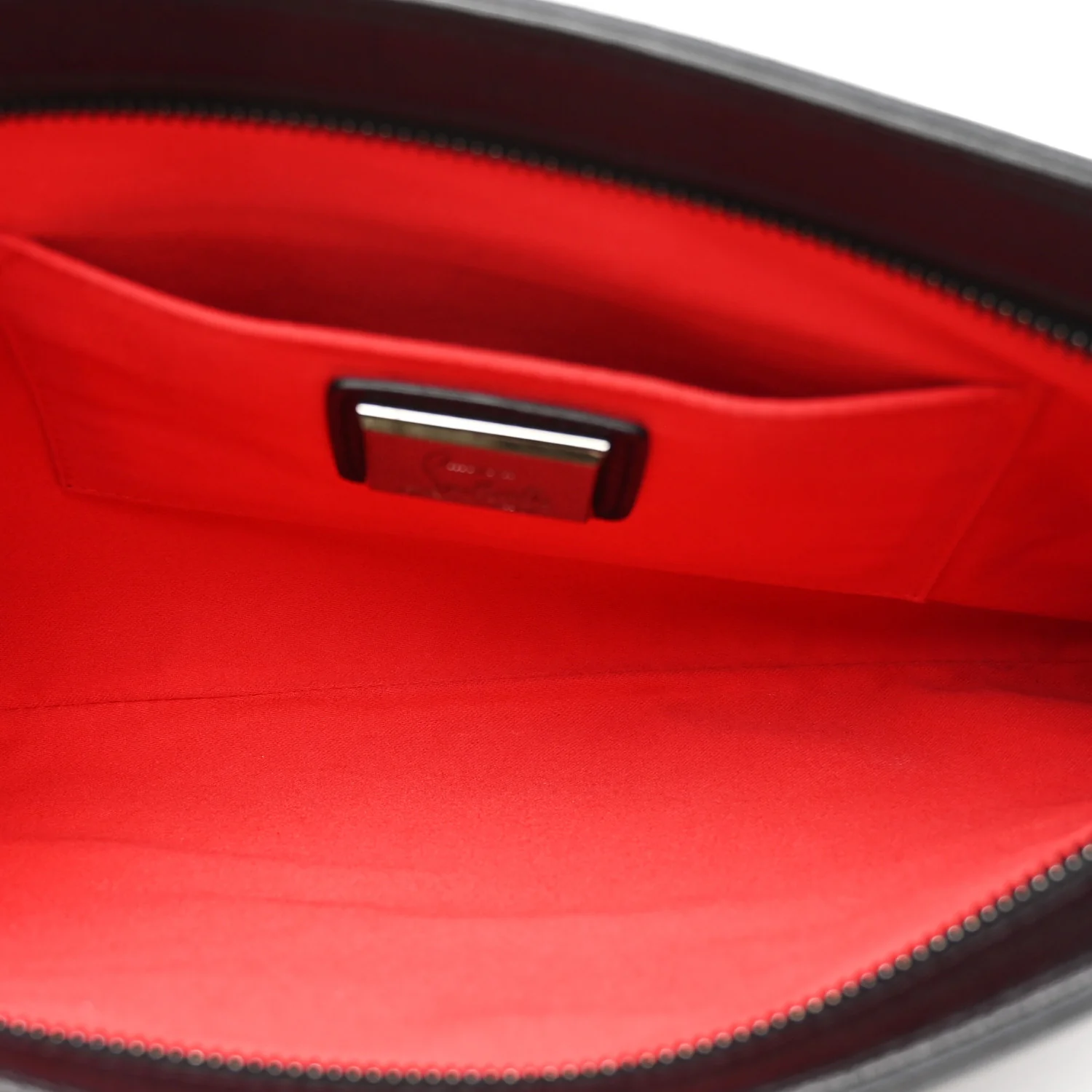Calfskin Studded Loubiposh Clutch Black - Image 4