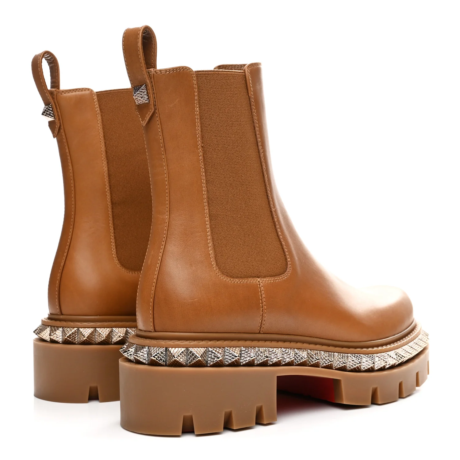 Calfskin Studs Emilia Pyraclou Boots 37.5 Terra - Image 5