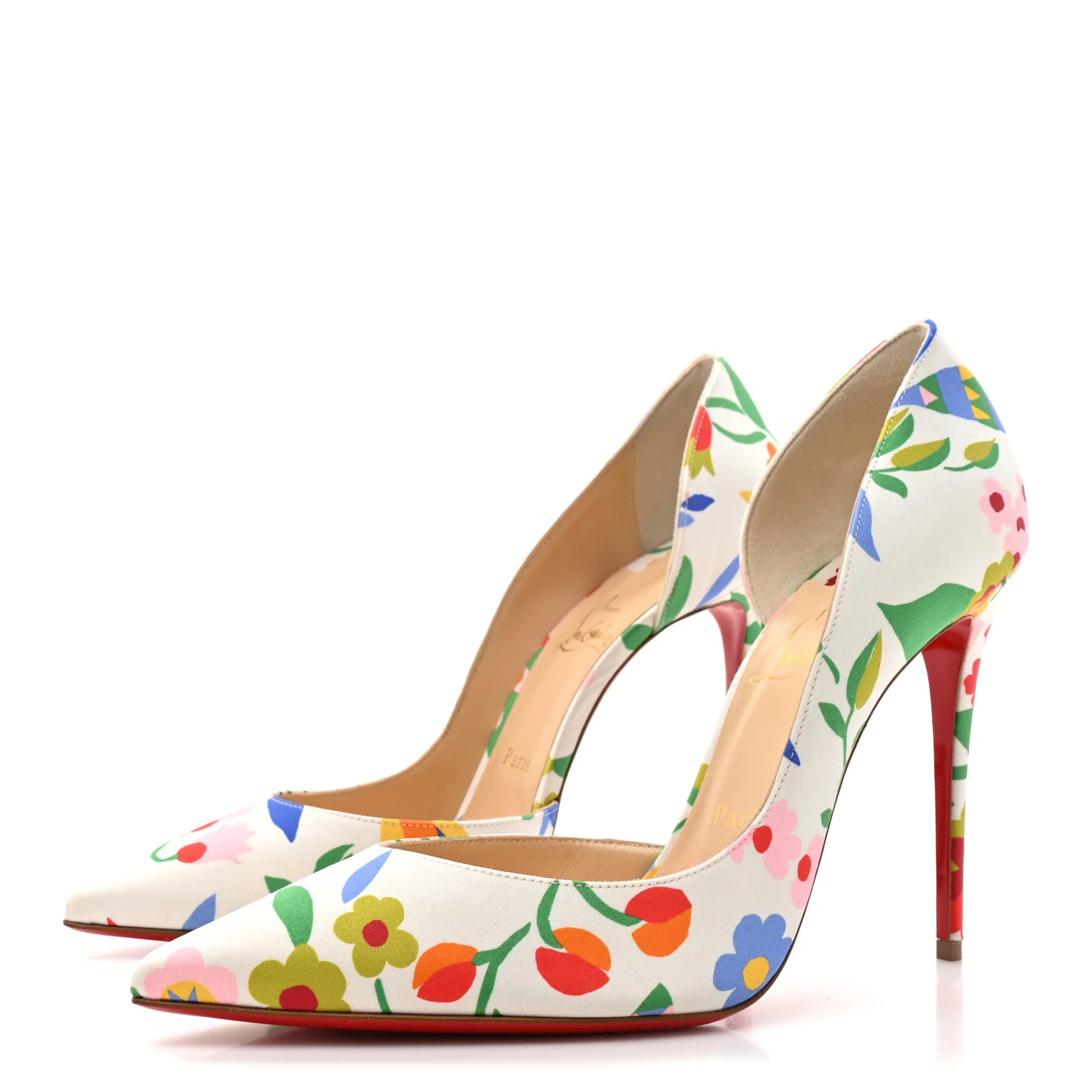 Crepe Satin Bloomy Irizia 100 Pumps 40.5 Multicolor - Image 4