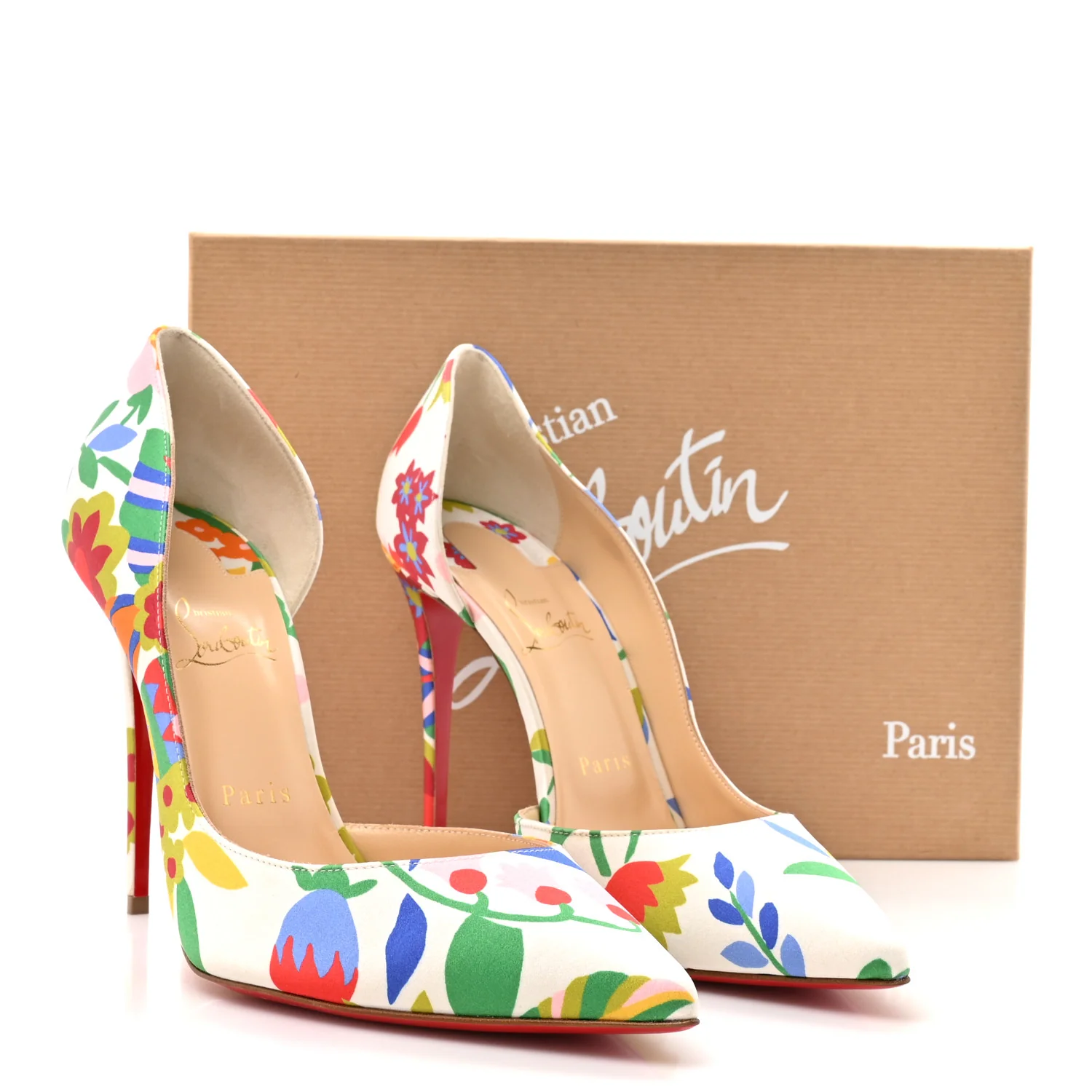 Crepe Satin Bloomy Irizia 100 Pumps 40.5 Multicolor - Image 9