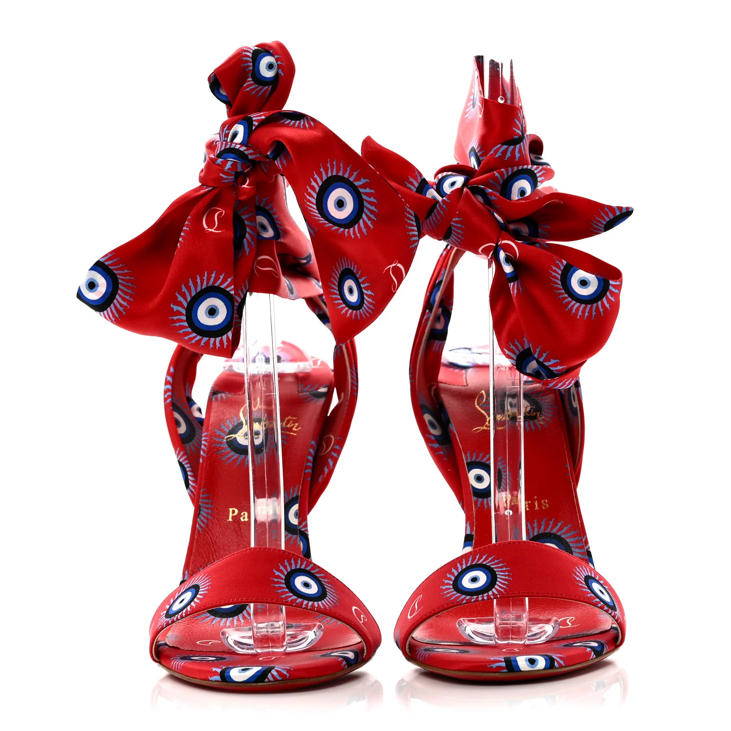 Crepe Satin Greekaba Du Desert 100 Sandal 41 Red - Image 3